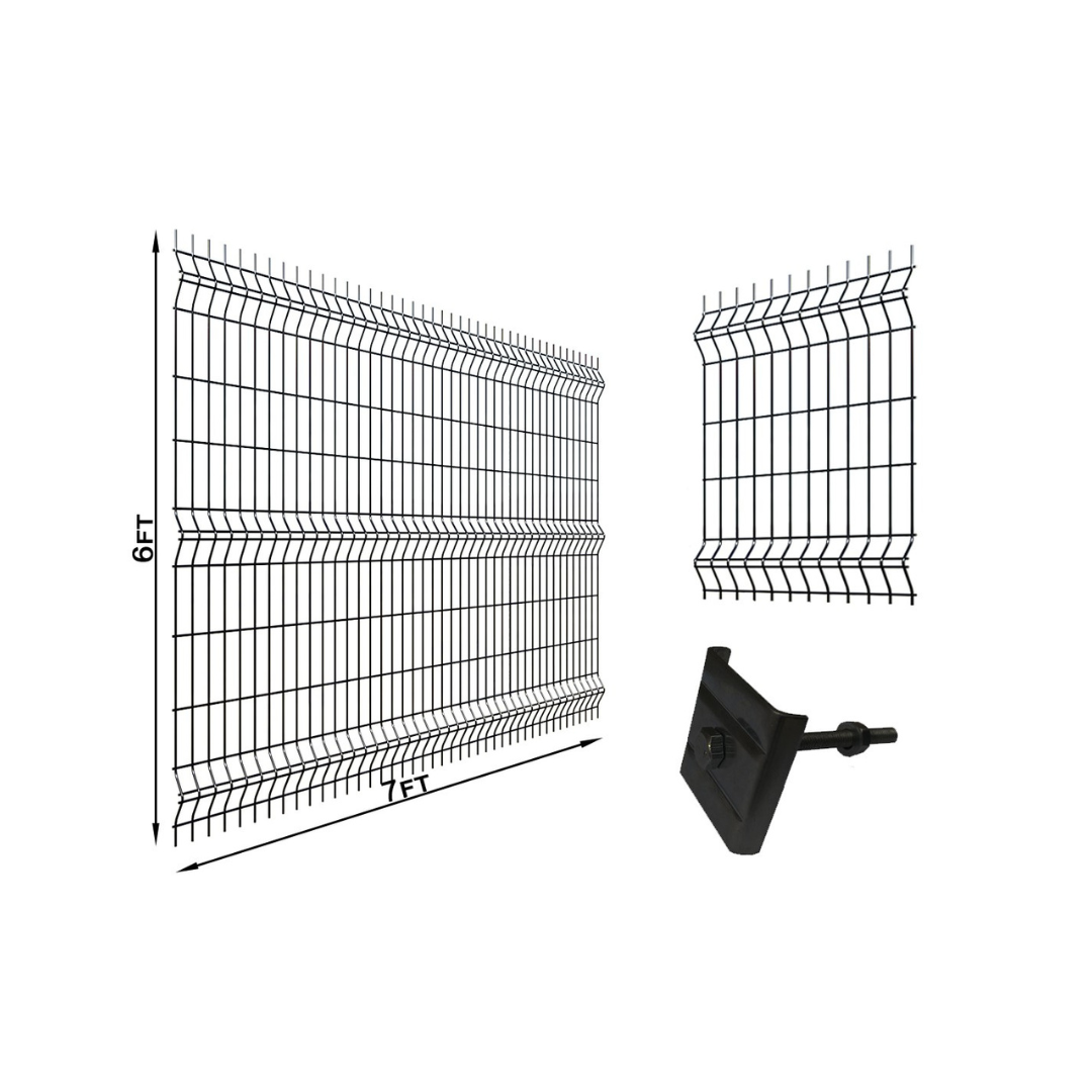 Welded Wire Fence Panel 6'H x 7'W