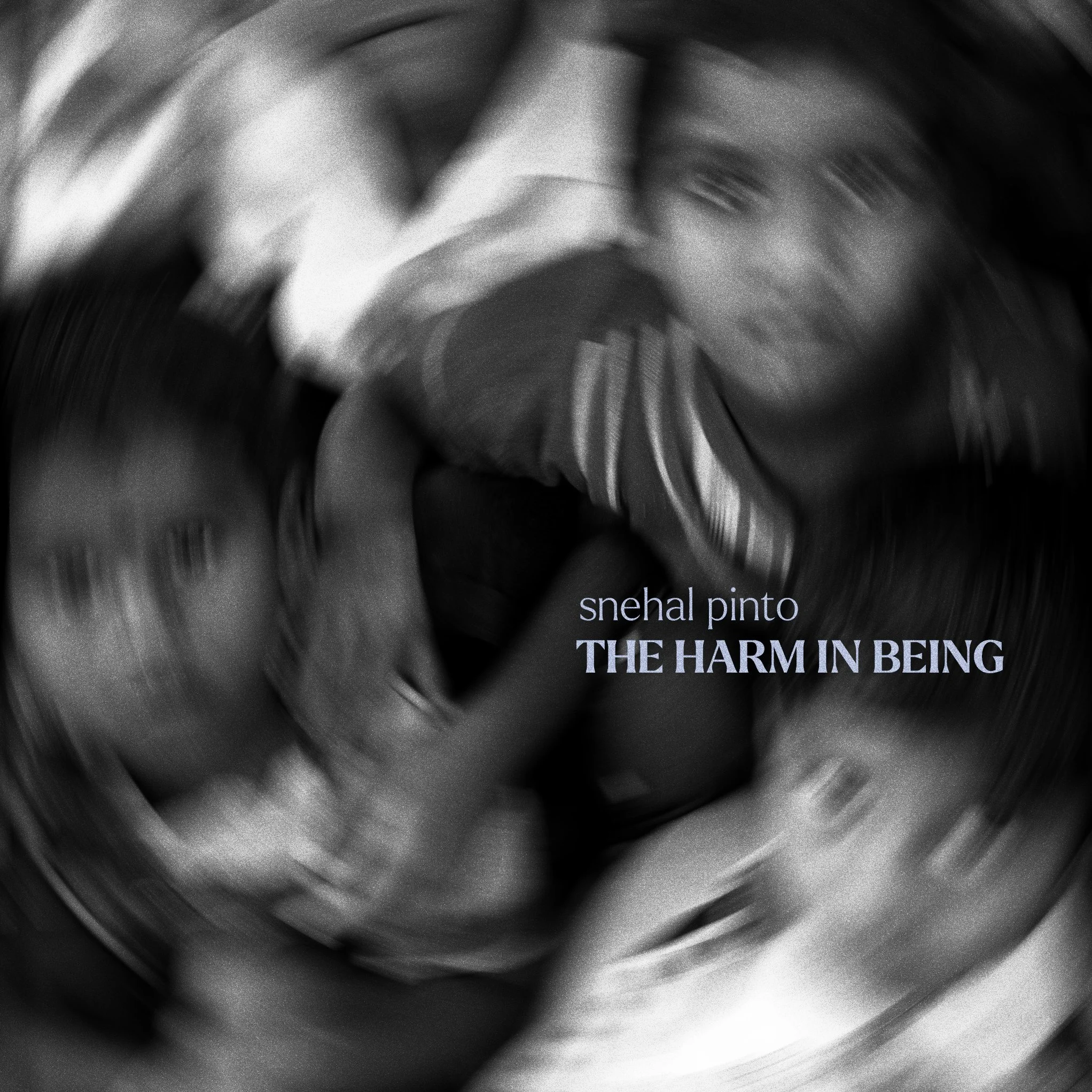 album cover of second album 'the harm in being'