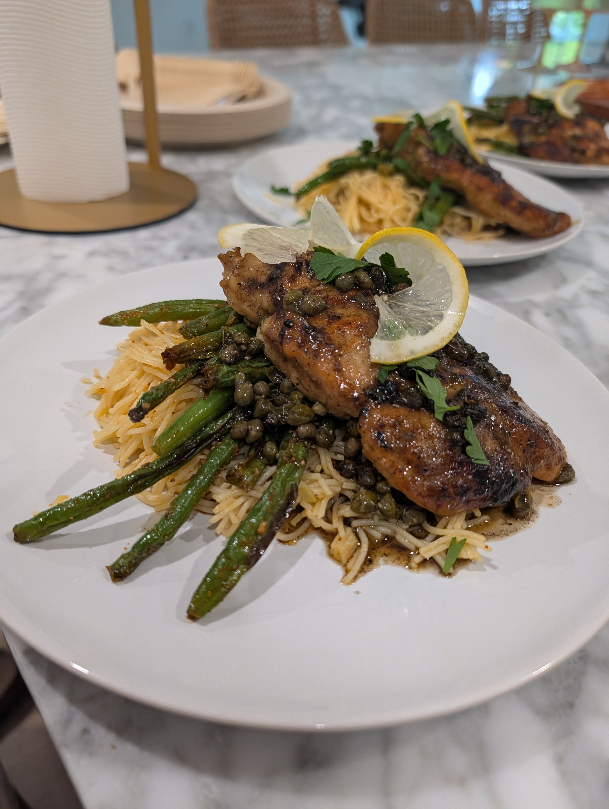 The best chicken picatta you will ever put in your mouth. Hands down!