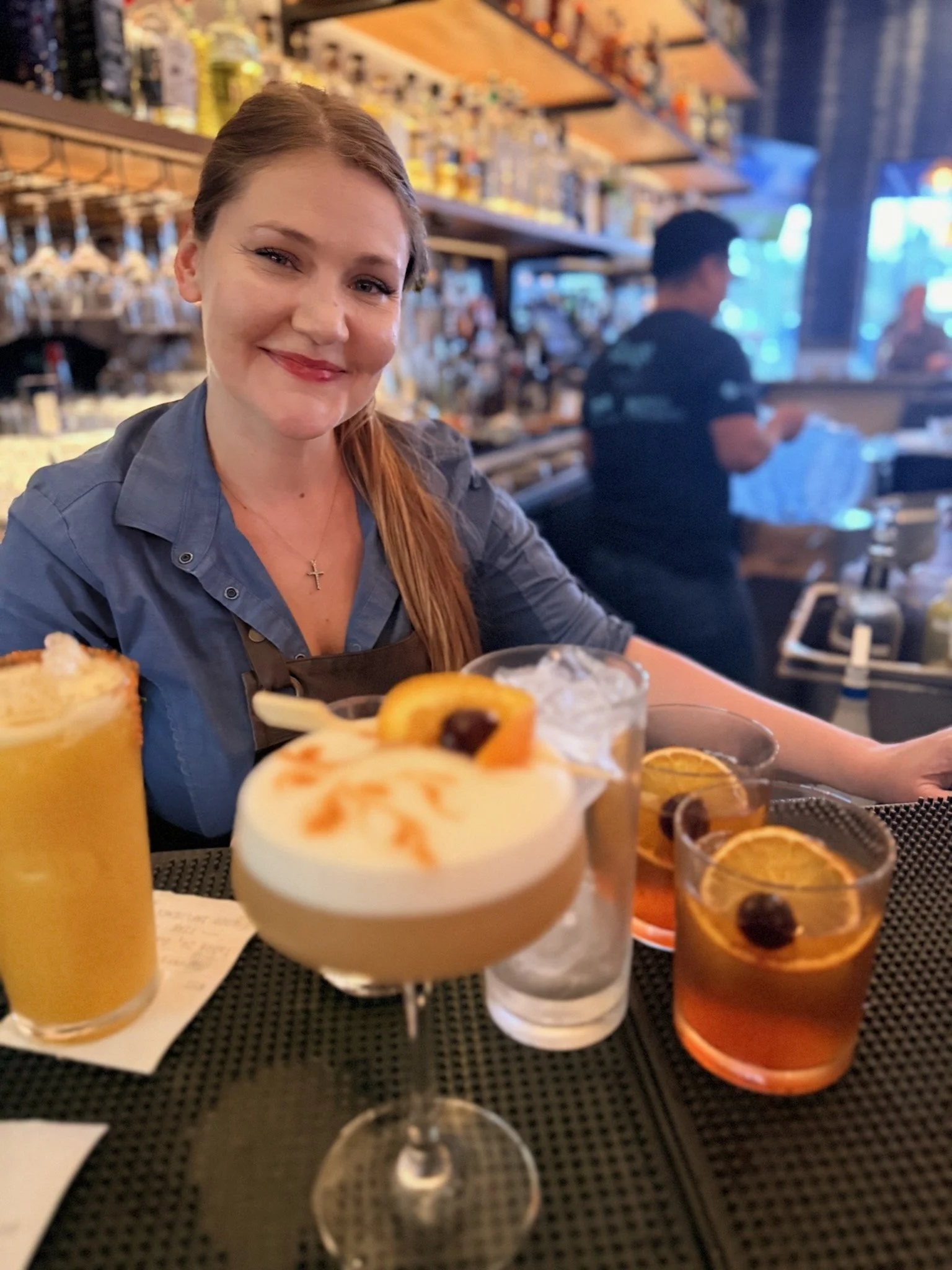 Behind the bar- my favorite place to be!