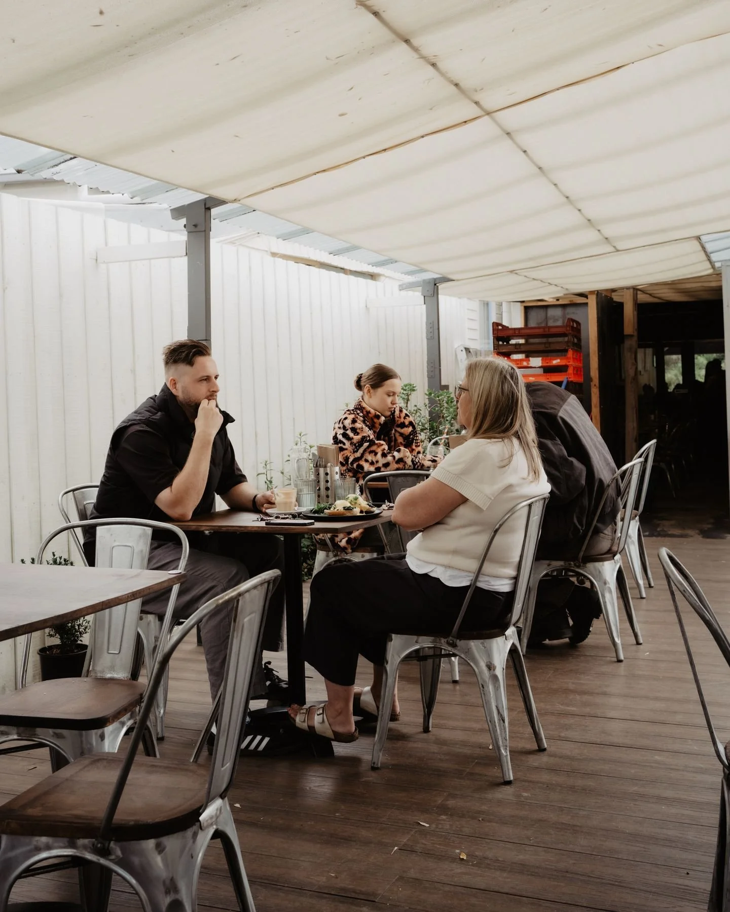 Our courtyard's warm wood textures, cream  light, and the kind of calm you didn't realise we intended to create for you... and of course for your dogs too! 💚

#TrebleFairfield #MelbourneCafe #FairfieldMelbourne #CourtyardVibes #MelbourneFoodie