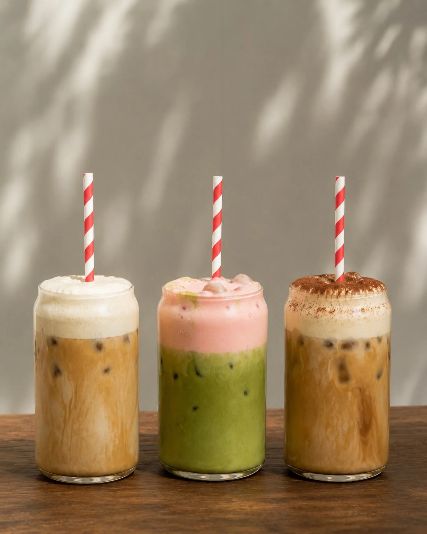 ☁️ New drinks have landed at Treble!

Meet your new obsession

🤍 Vanilla Cloud Foam Iced Latte
🍓 Strawberry Cloud Foam Iced Latte
🤎 Tiramisu Cloud Foam Latte

Available now. Which one are you trying first? 💚

#TrebleCoffee #CloudFoam #IcedLatte #