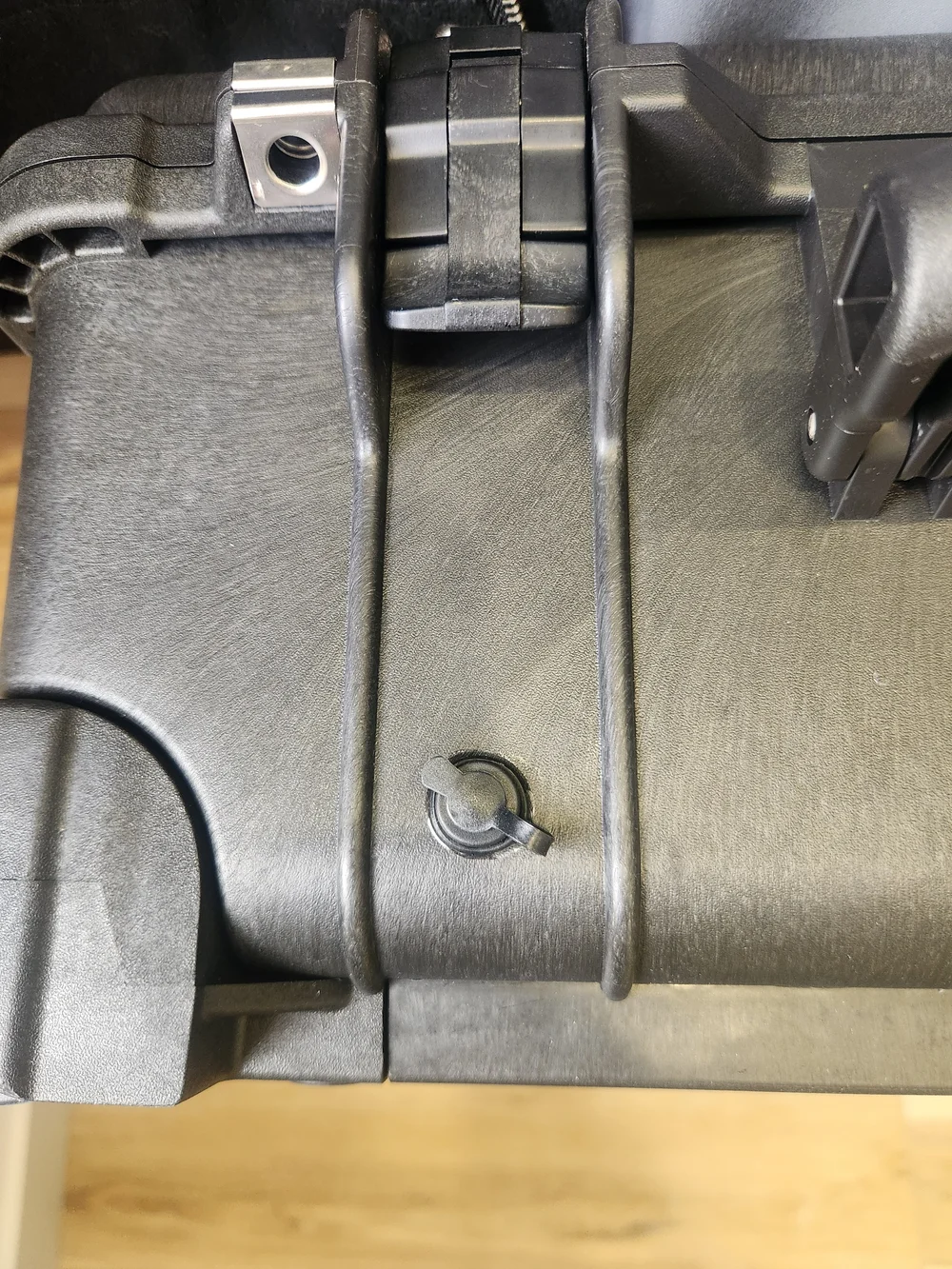 Real waterproof charging port centered between case ridges