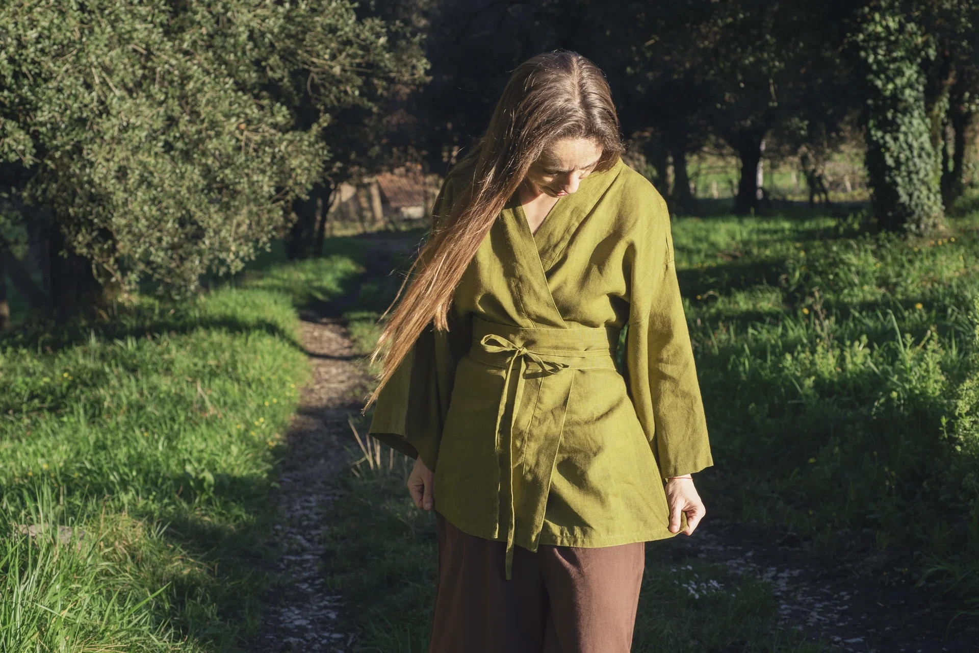 Kimono Shakti corto lino