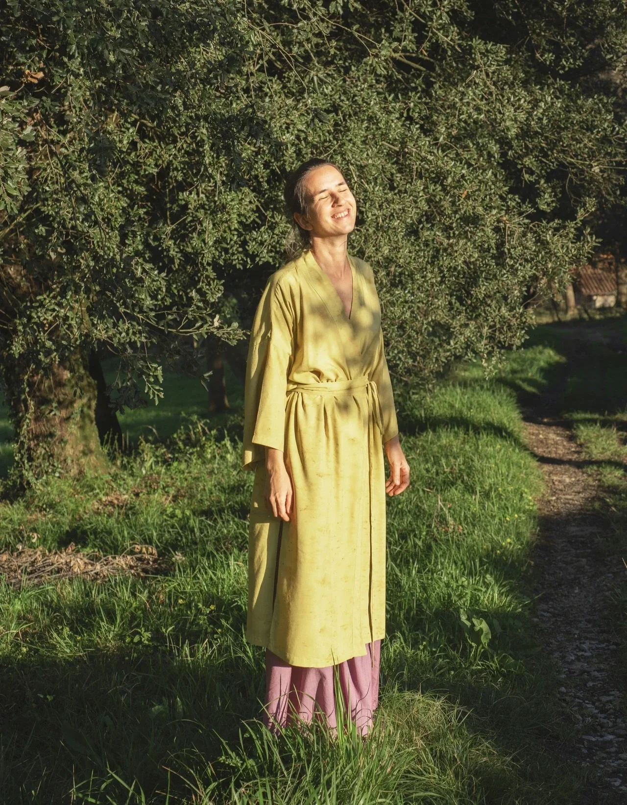 Kimono Shakti print verde