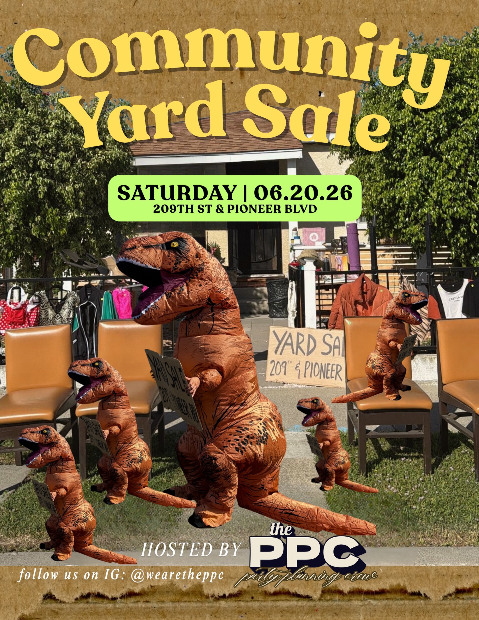 Round 2. Let&rsquo;s gooooo 🔥 

If you missed it the first time, here&rsquo;s your shot. We&rsquo;re hosting another round of our community yard sale on Sat, June 20th on the corner of 209th St &amp; Pioneer Blvd. Stay tuned for more details ✨

Chec