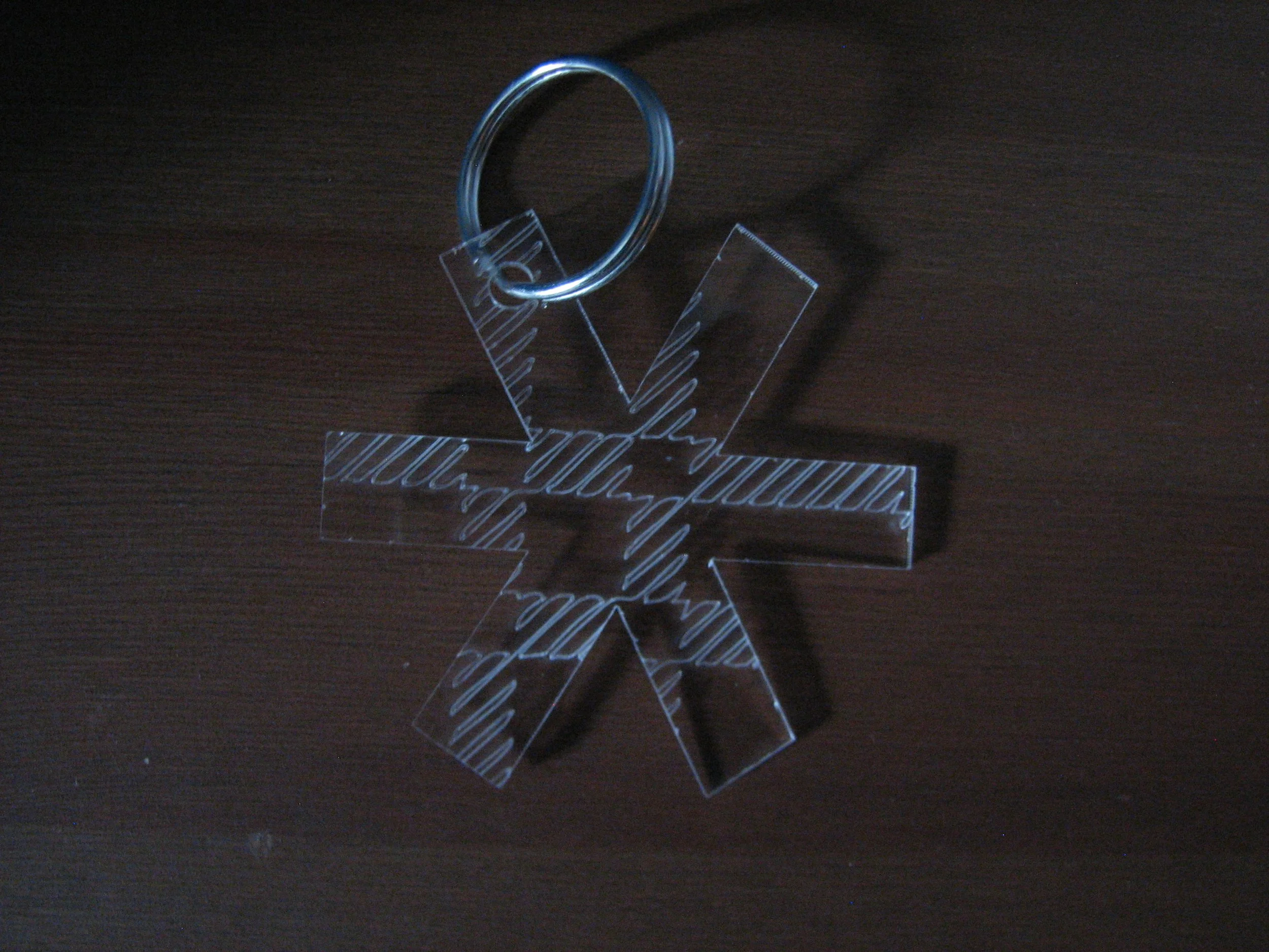 asterisk plaid charm