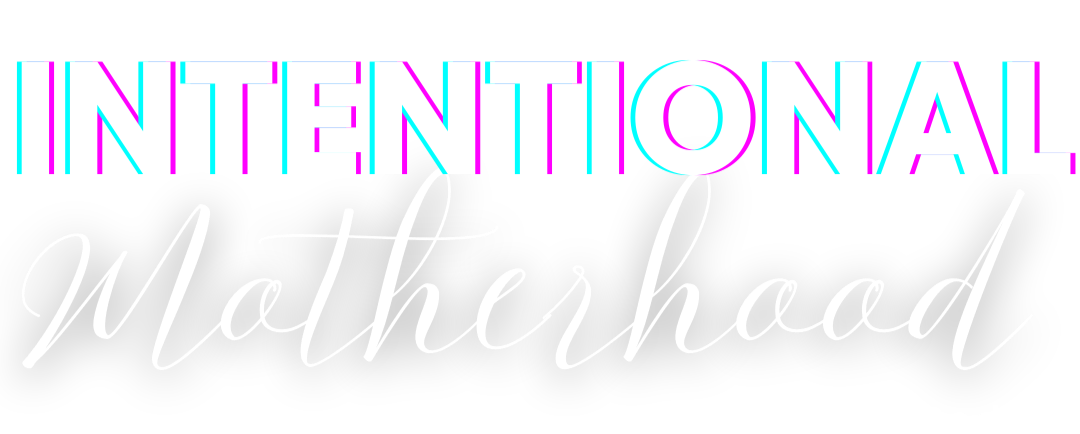 Bold and colorful text reading "International Matherhood" on a black background.