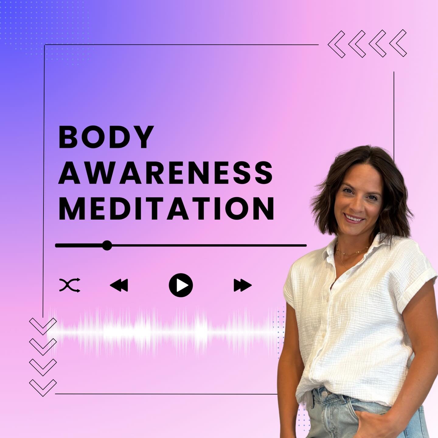 Your body is your best friend. 
Your body has a message to share with you, if you are willing to slow down, quiet, the noise, and listen.

This meditation will guide you through body awareness, so you can come to know what your body is trying to tell