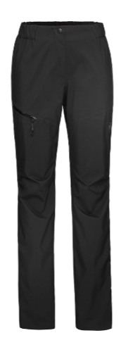 Black outdoor or athletic pants with a zipper pocket on the right thigh.
