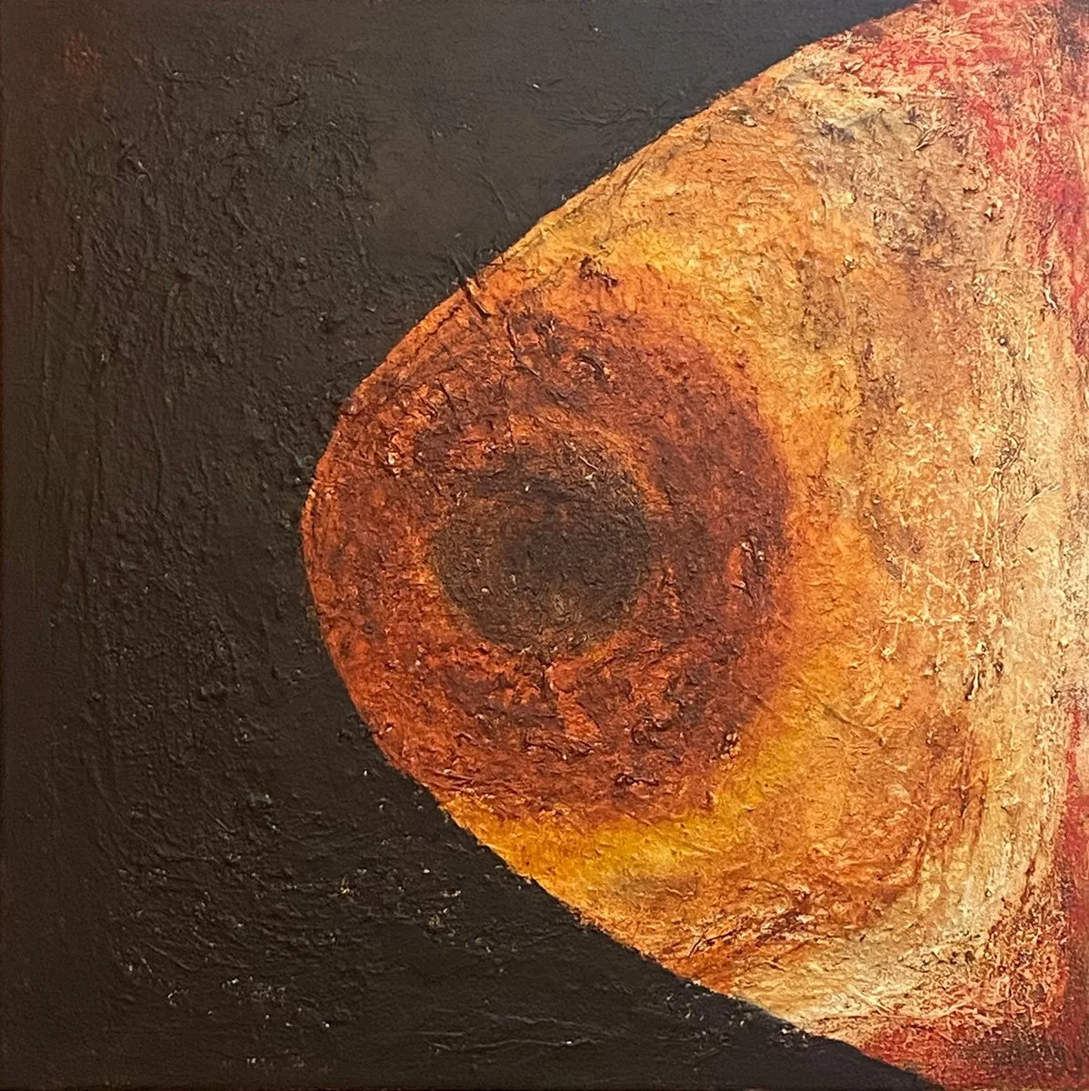 Estrangement - Oil and cold and wax  on Canvas 80x80cm