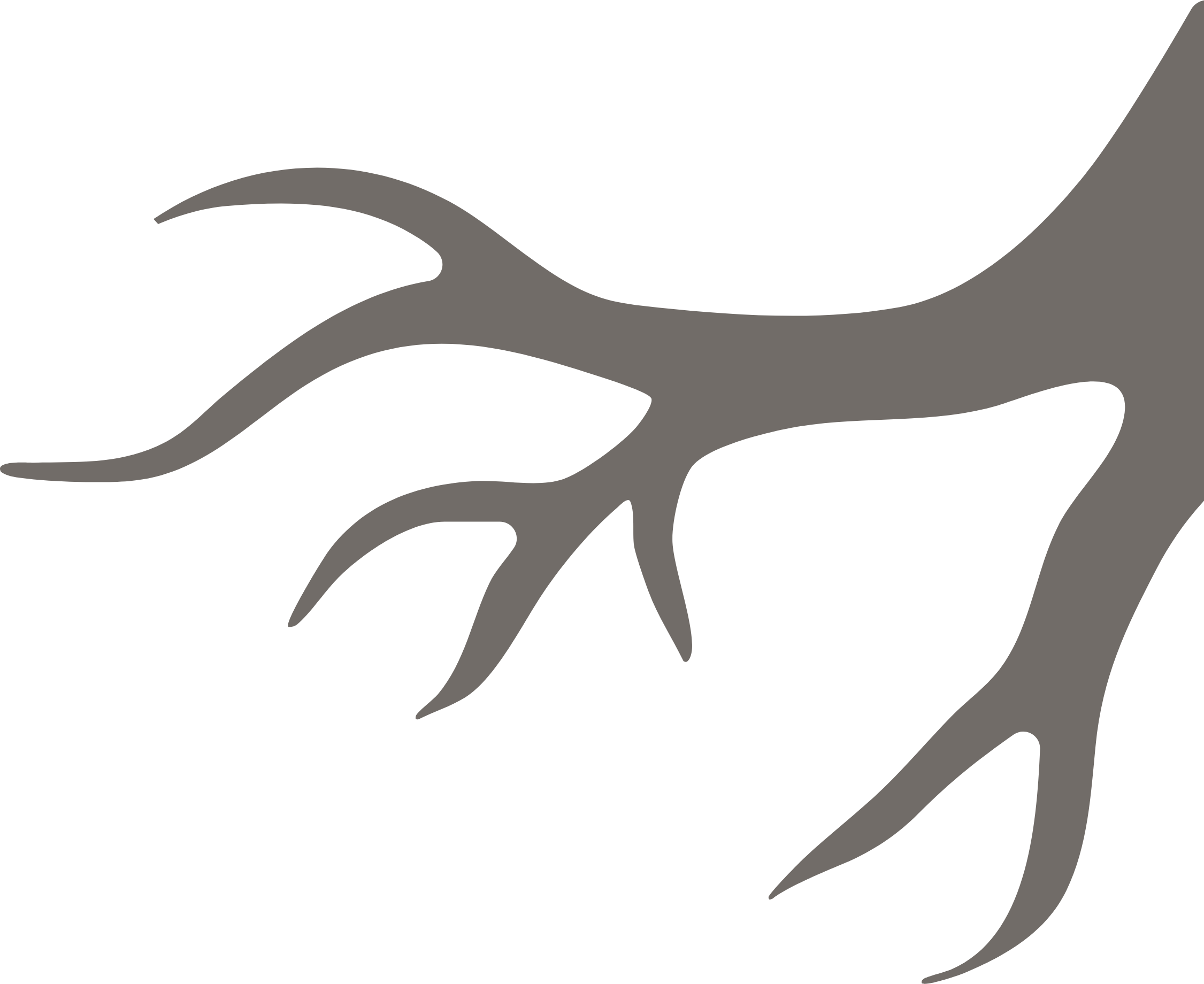 Gray tree branch silhouette icon