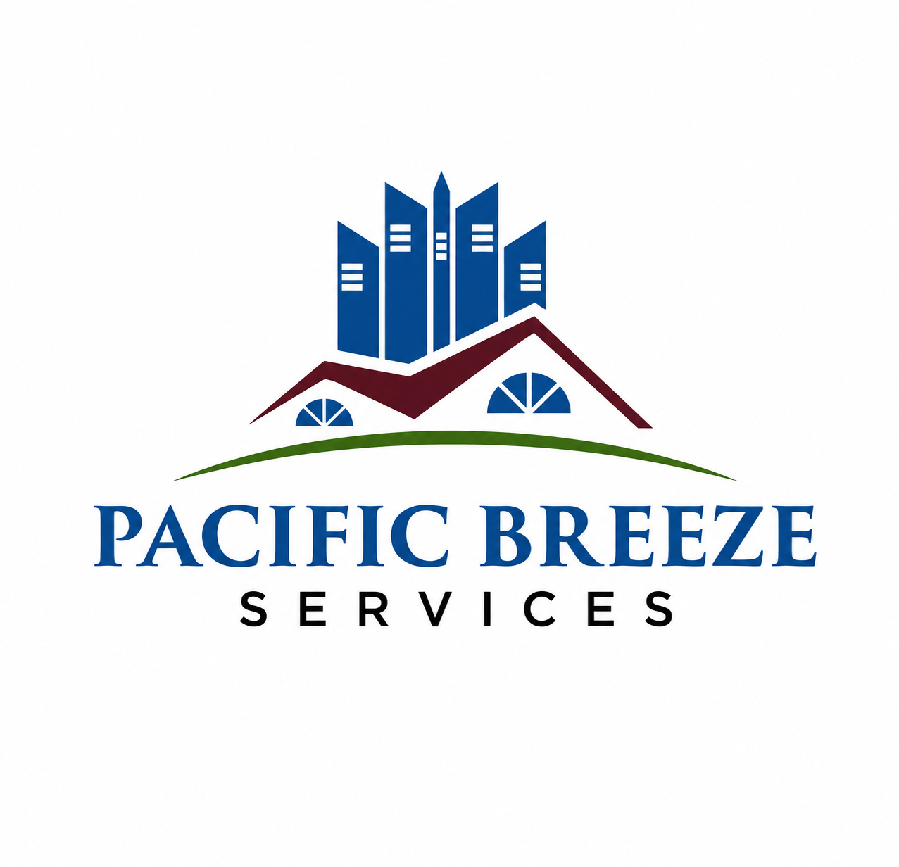 Pacific Breeze Services logo — home exterior cleaning in White Rock & South Surrey, BC.