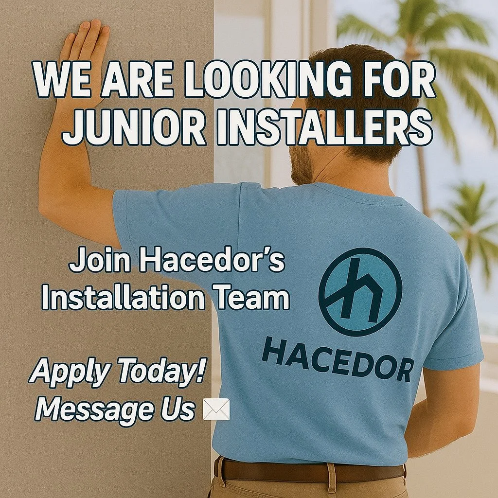 We&rsquo;re growing! 🌟
Hacedor is looking for detail-oriented Junior Installers to join our wallpaper installation team. If you take pride in craftsmanship and want to be part of a team that values quality and precision, we&rsquo;d love to hear from