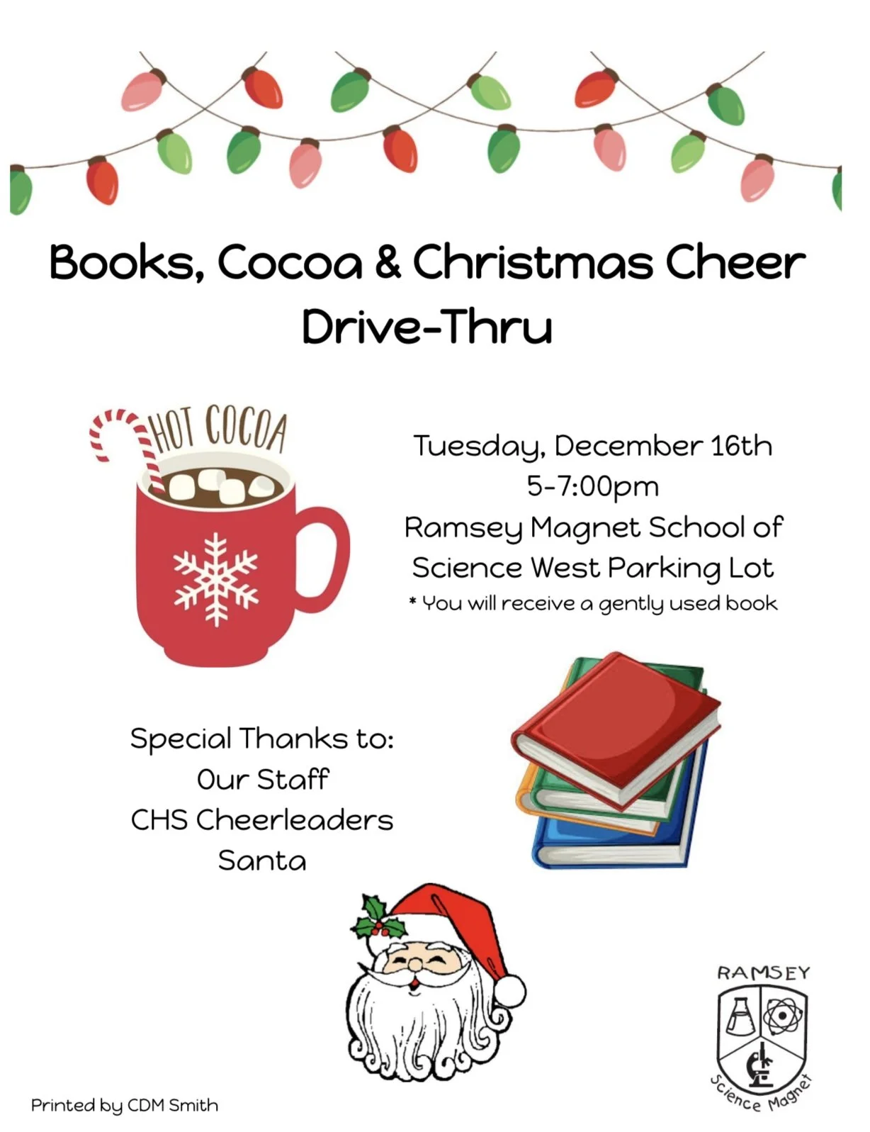 Books, cocoa &amp; christmas cheer