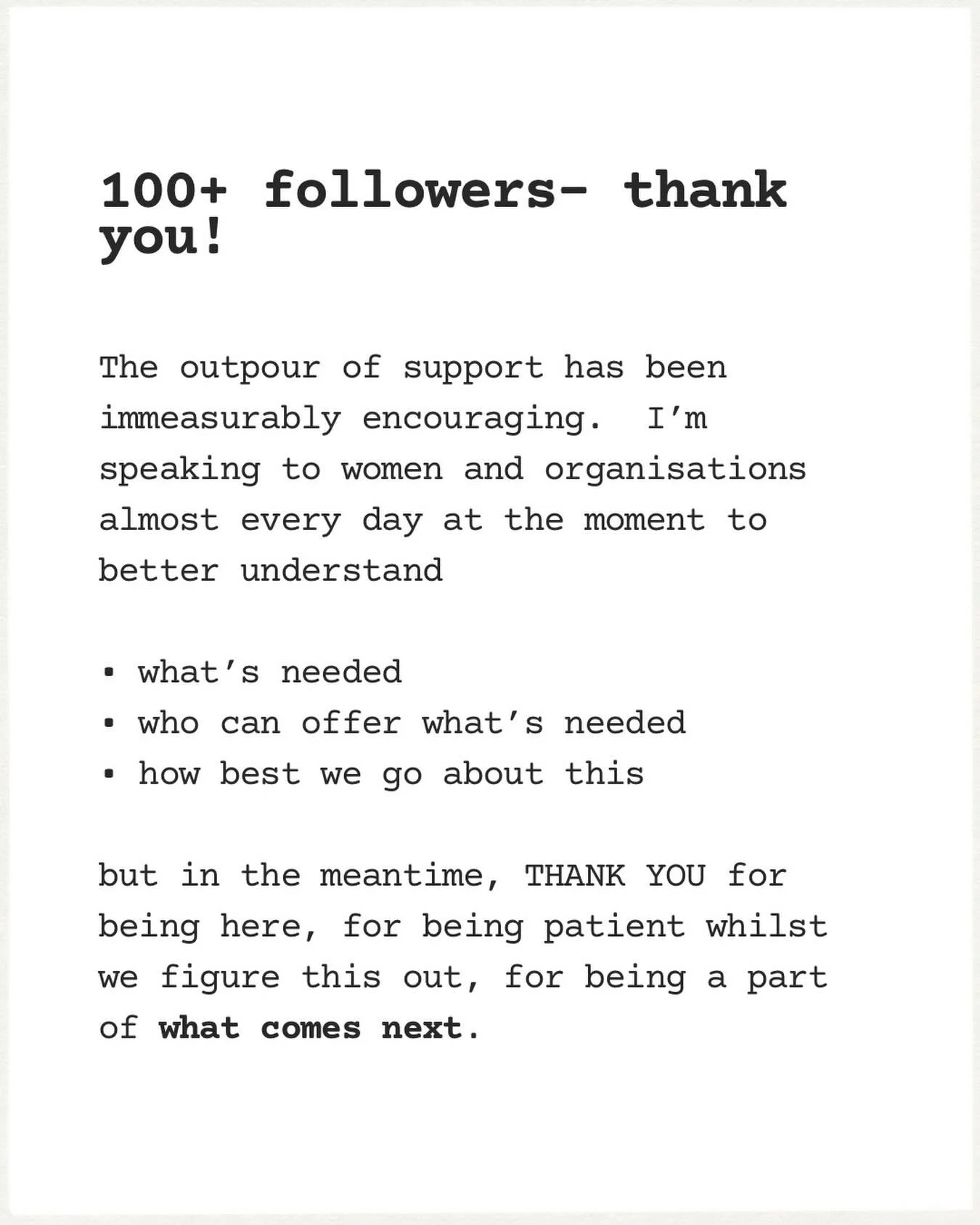 Posted about @whatcomesnextuk to LinkedIn over the weekend and let&rsquo;s just say, we have SUPPORT.

I promise you that on the other side of whatever challenge you&rsquo;re facing right now, what comes next will be worth the wait. 🤞🏼🪻

#whatcome