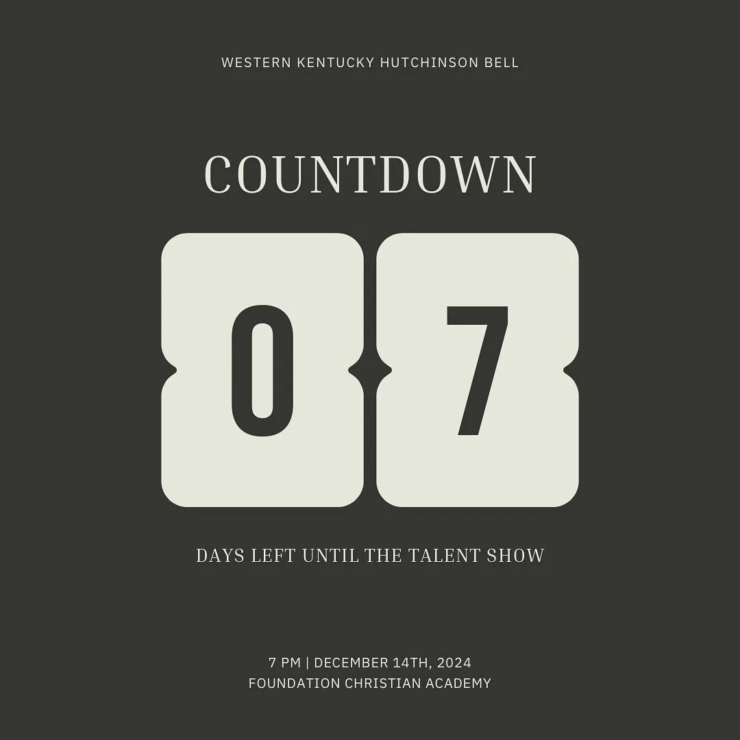 ✨1 WEEK✨ until our Annual Talent show! Make sure you tell your friends.