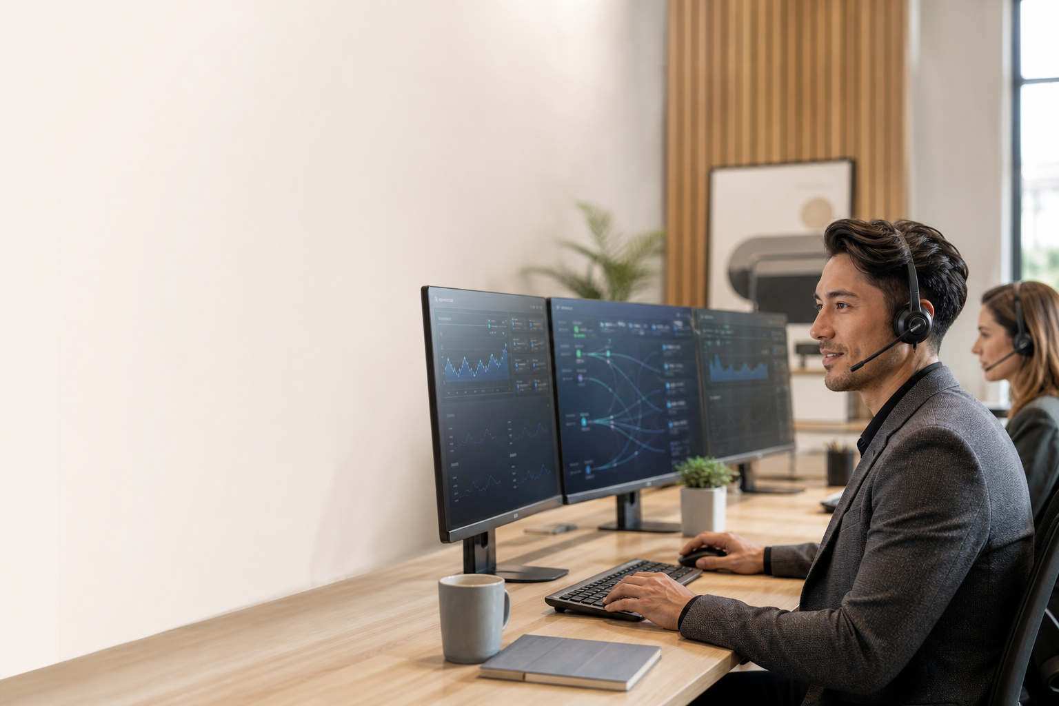 ClickHaus campaign operations professional monitoring qualified lead and live call routing.