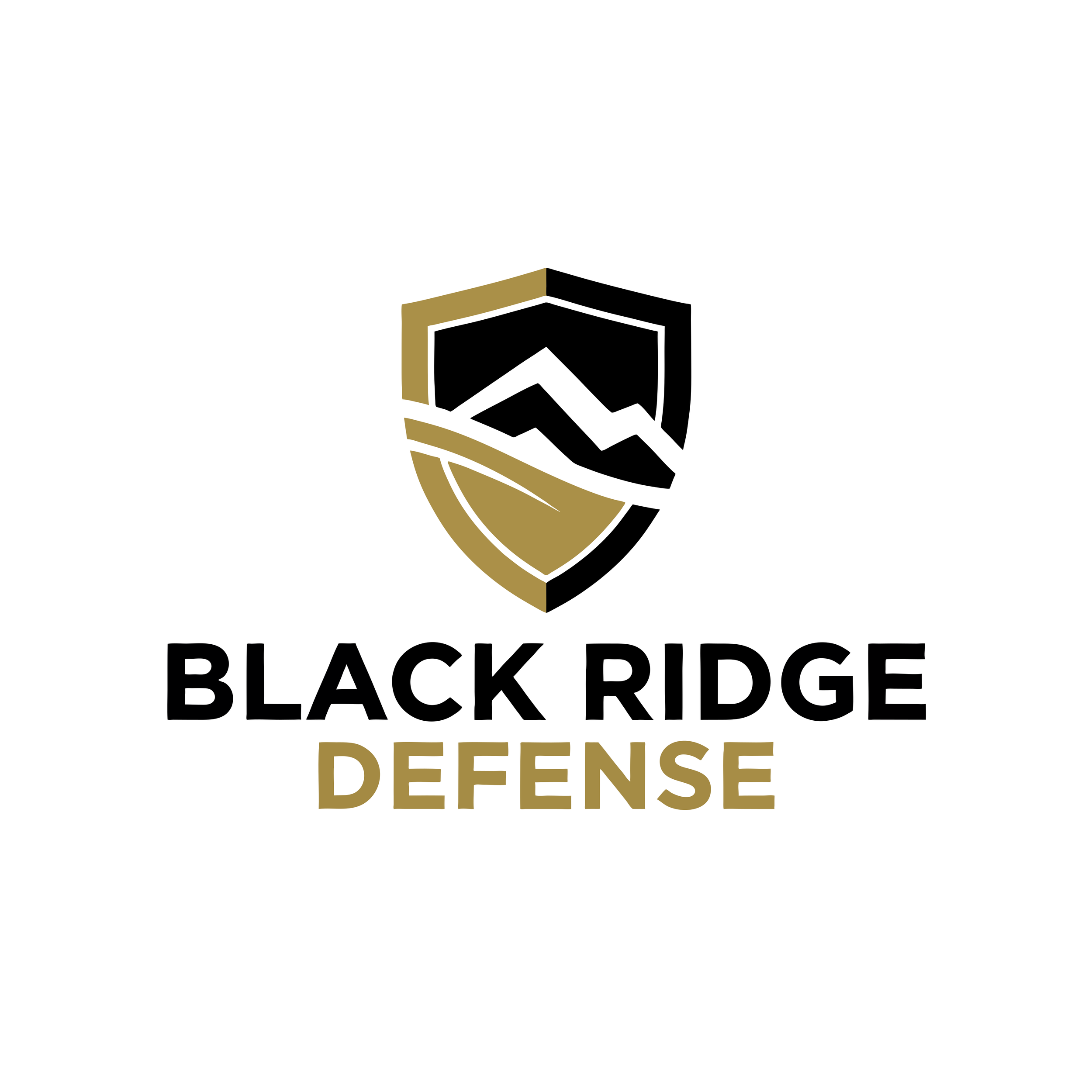 Black Ridge Defense logo with a shield above the letters