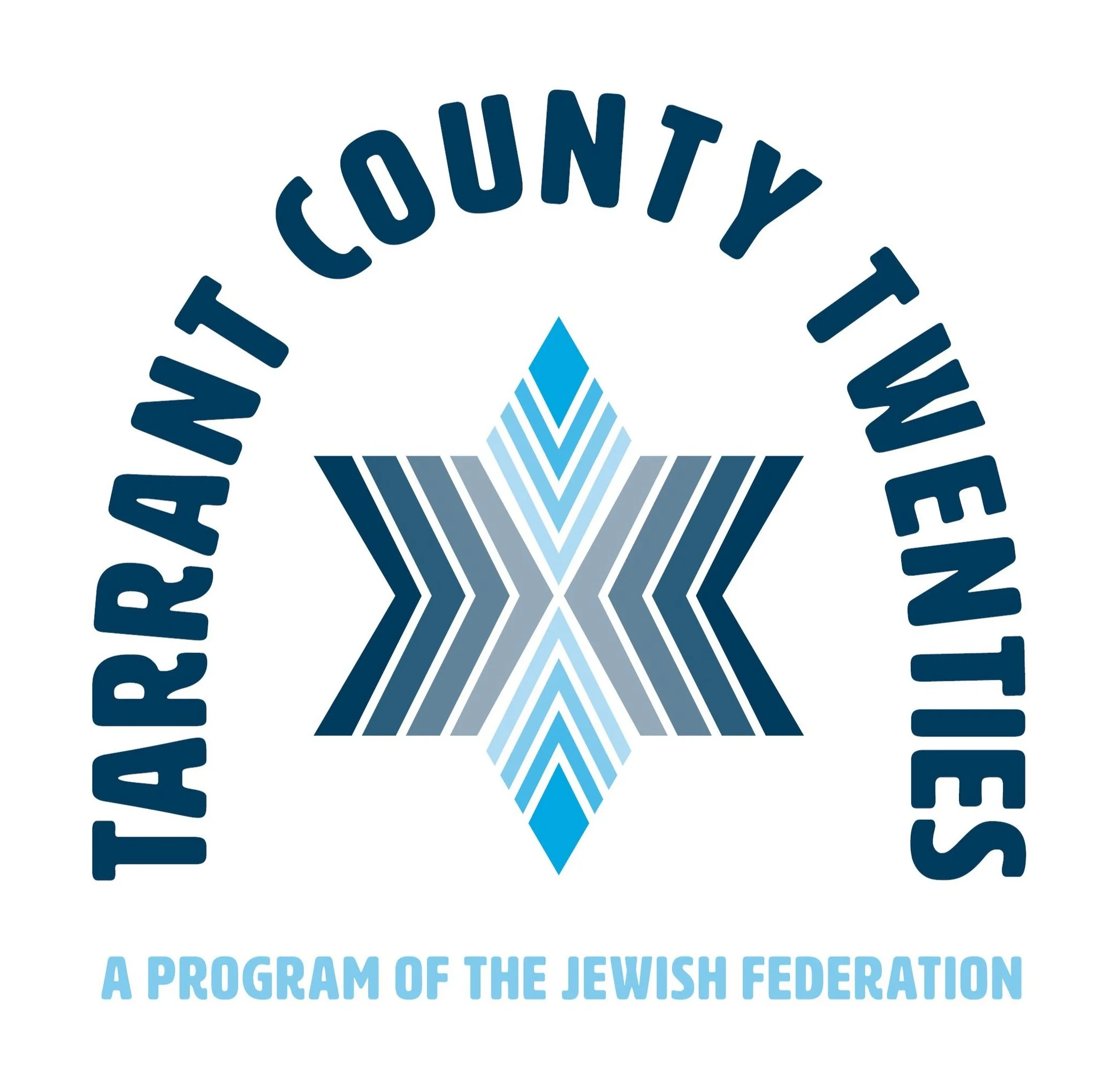 Logo of the Jewish Federation with a stylized blue Star of David and the text 'Community United: A Program of the Jewish Federation'