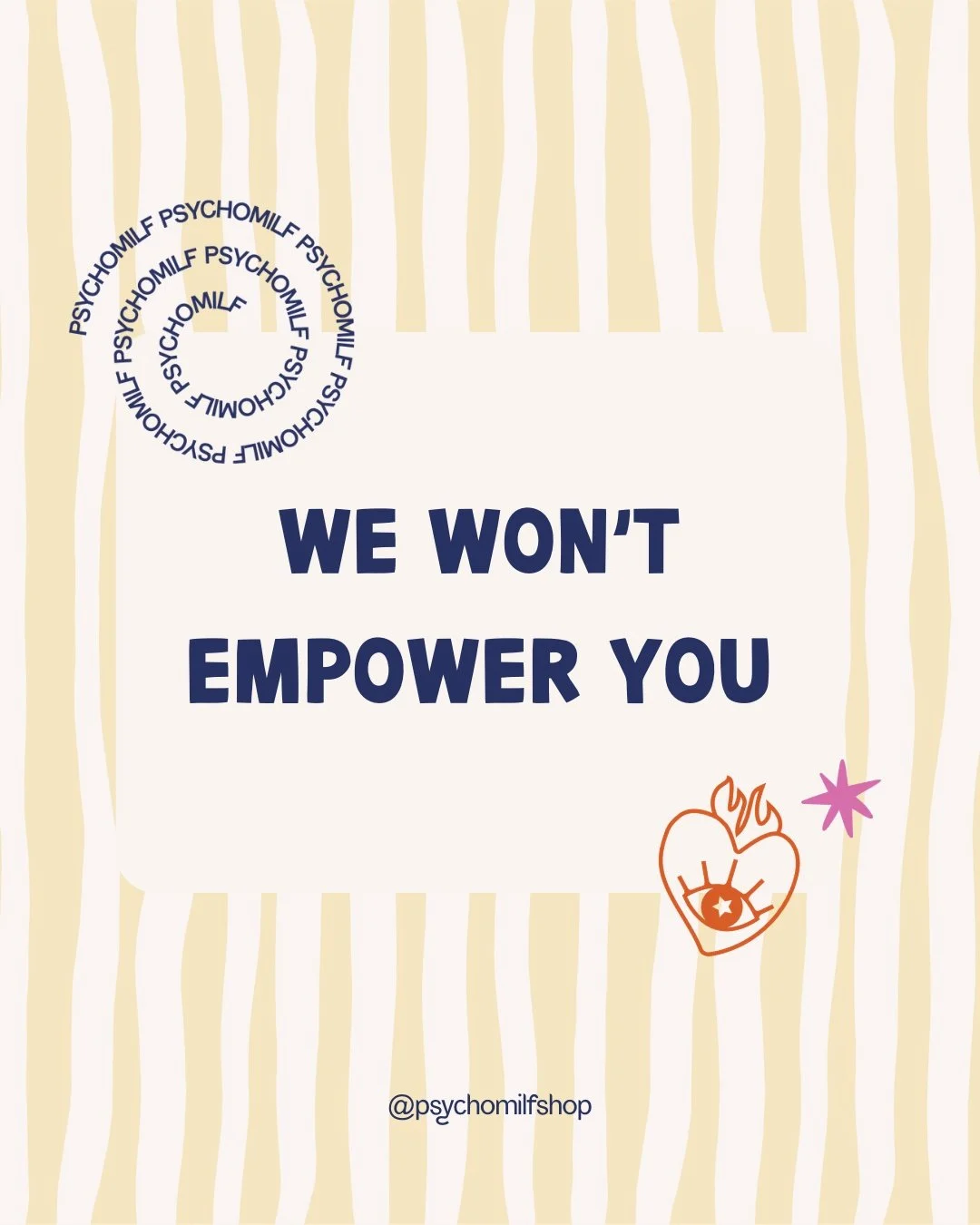 Manufactured empowerment? Not for us. We won&rsquo;t sell you anything to make you &ldquo;complete.&rdquo; Psychomilf is a universe where you are already whole &mdash; and free to be exactly who you are.

 #psychomilf #womenowned #radicallyfeminine