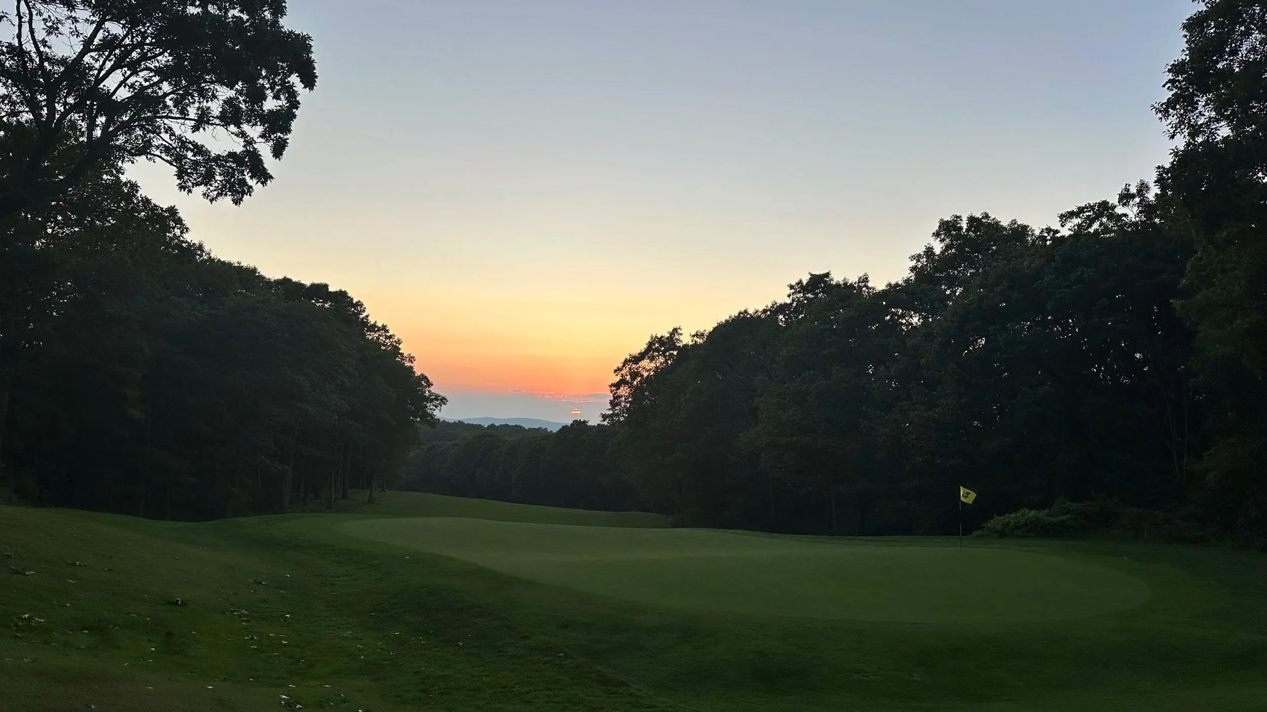 Sunset from Devils Knob Golf Course at Wintergreen Resort in the Blue Ridge Mountains