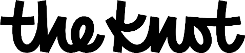 Black text that reads 'the knot' on a white background