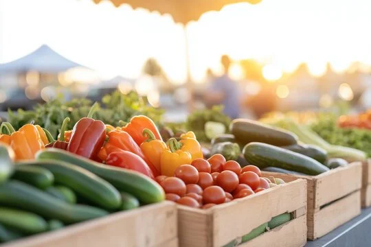 Farmers Market Table