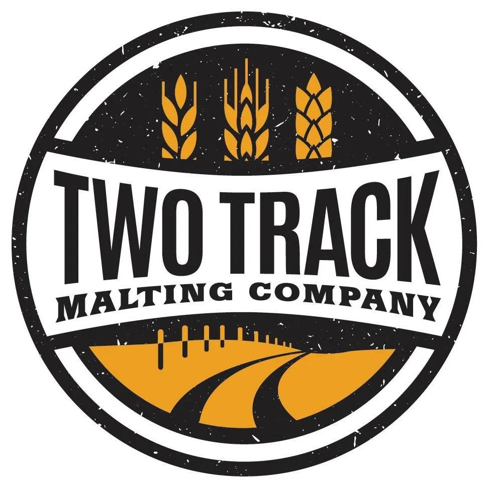 two track malting company logo