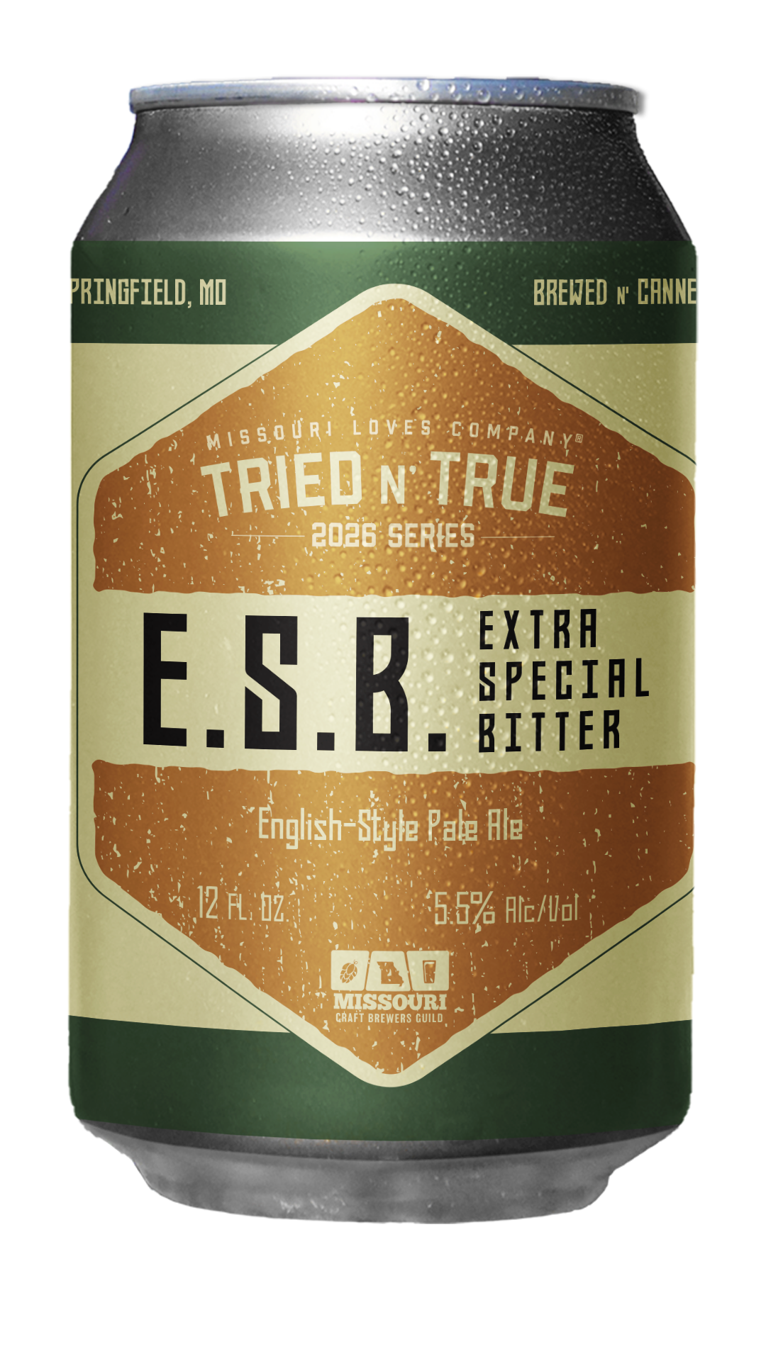 rendering of the extra special bitter can and label
