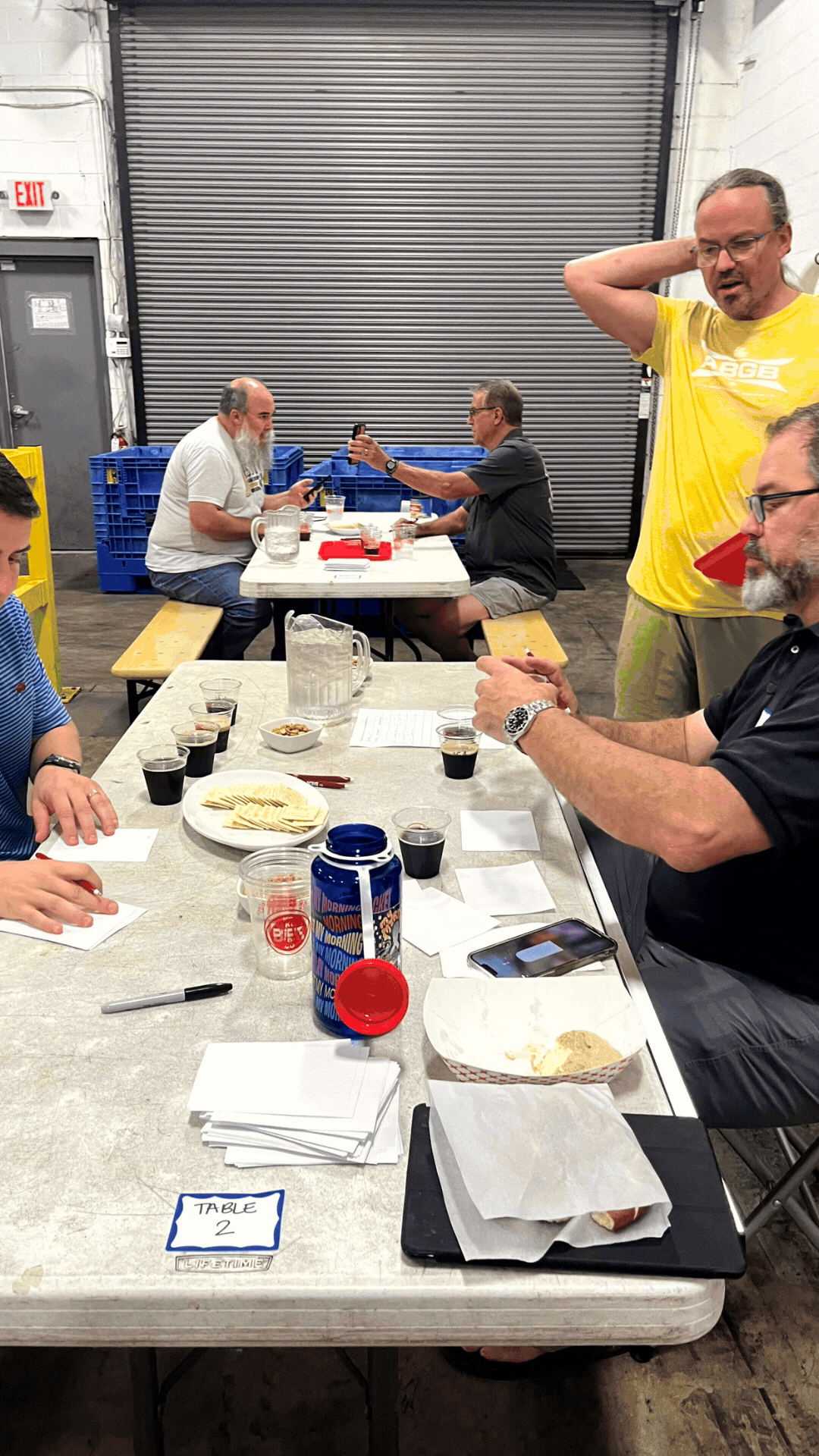 gif of people partipating in the judging for the mo beer cup