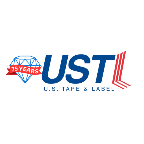 us tape & label 75 year anniversary logo