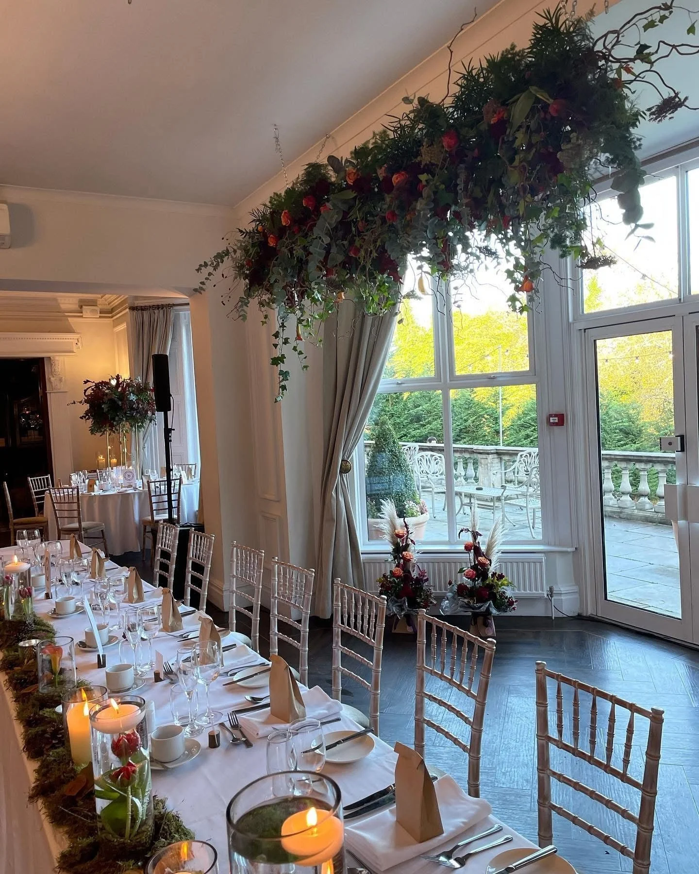 Hanging Wedding Flower Installation