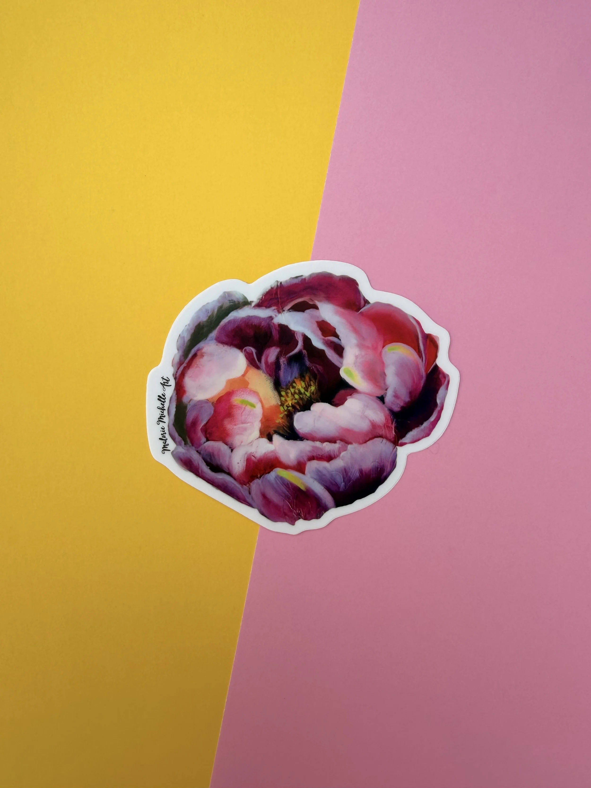 Peony Sticker