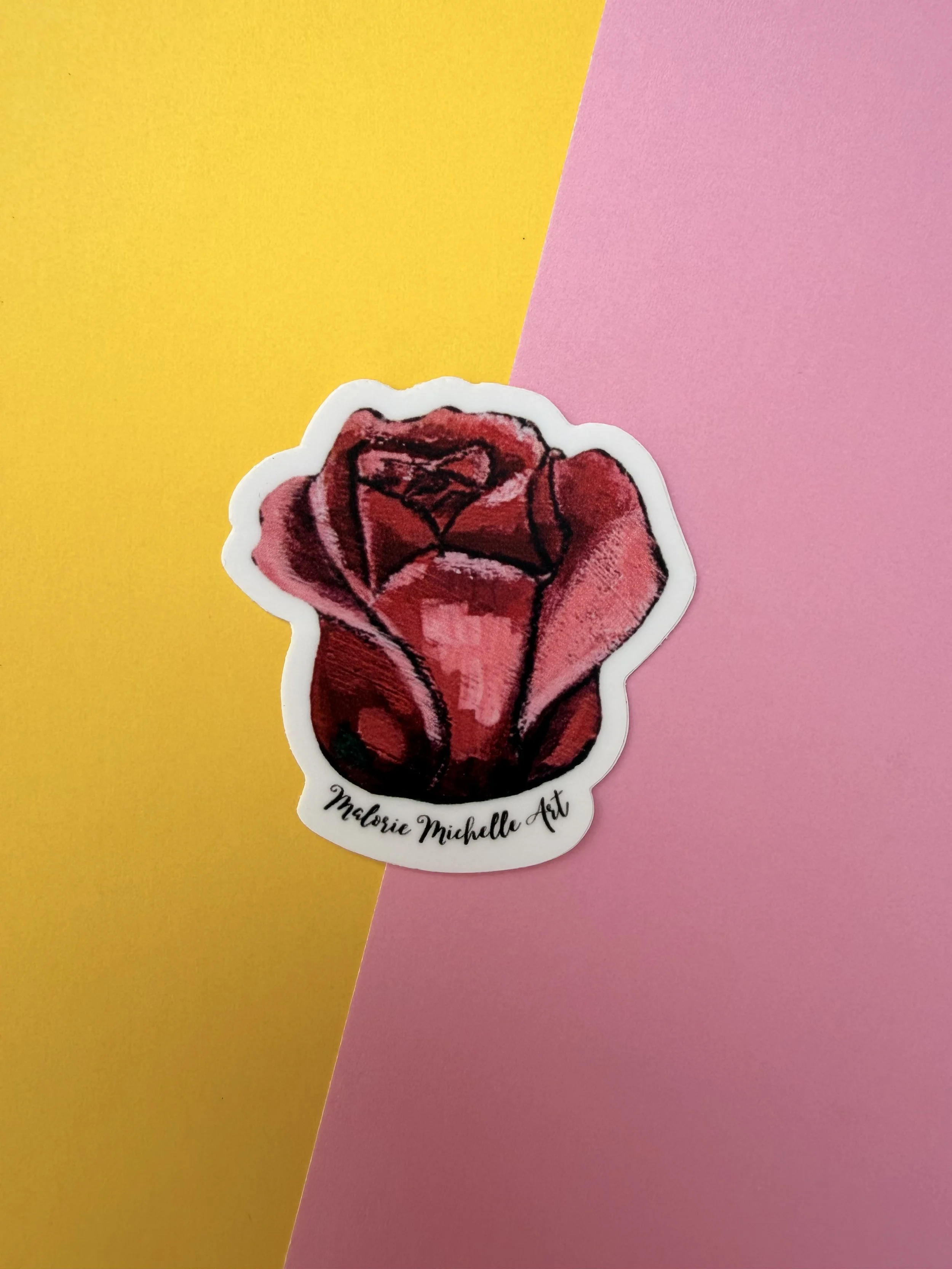 Red Rose Sticker