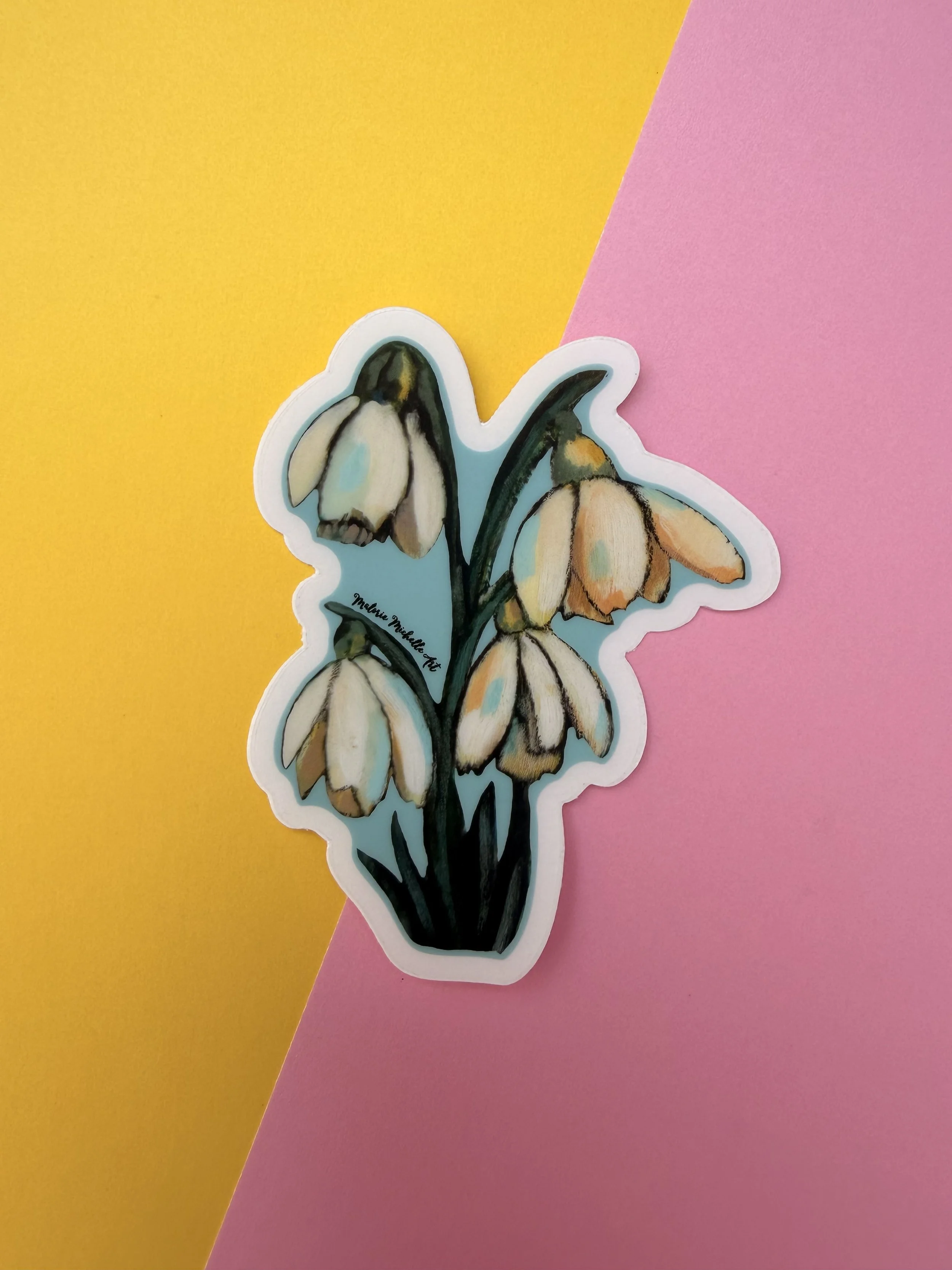 Snowdrop Clear Sticker