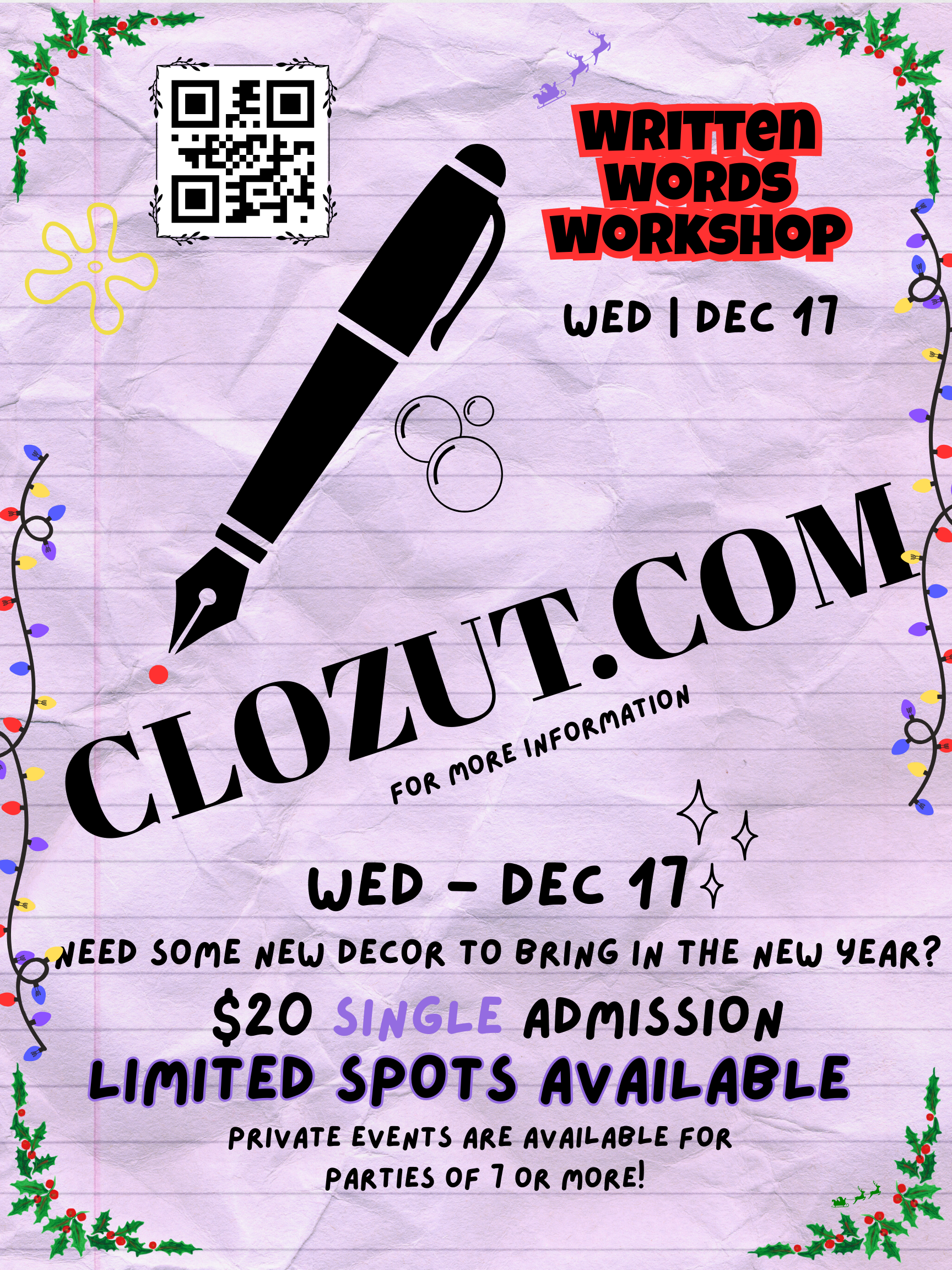 Written Words Workshop