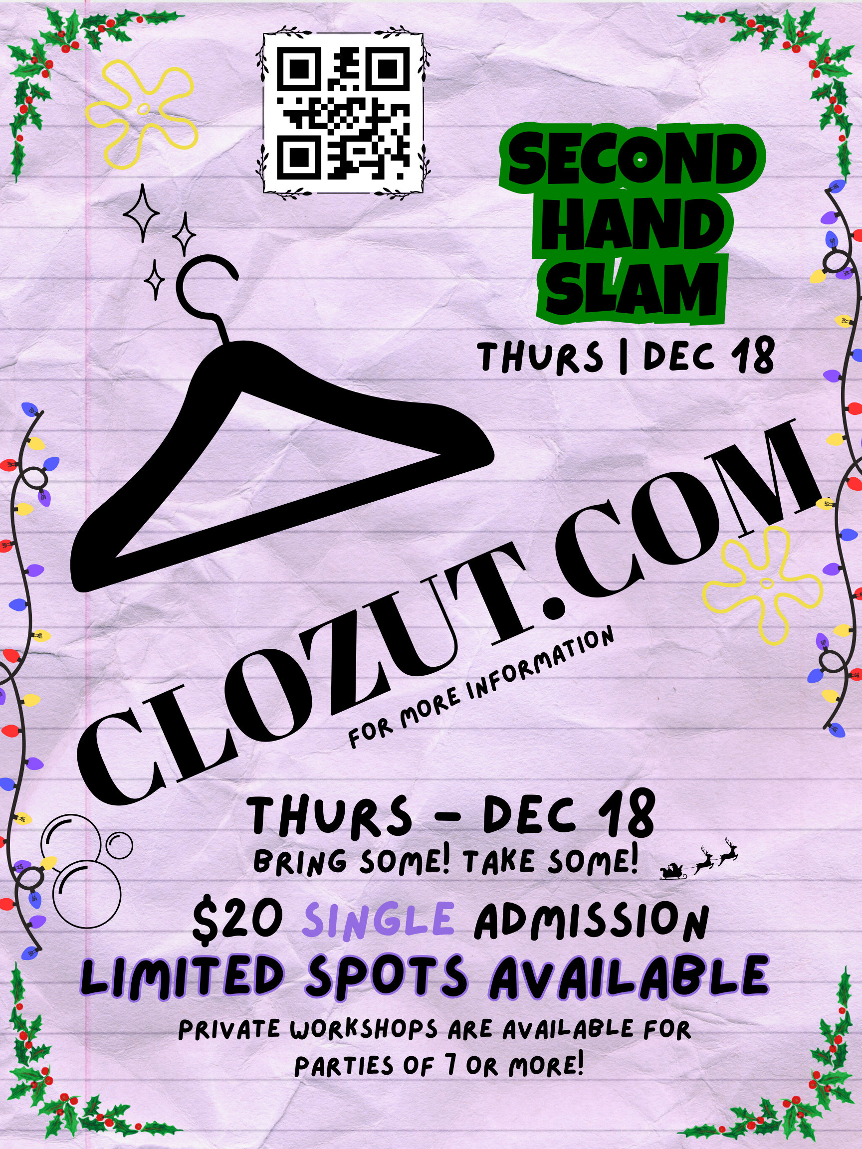 Second Hand Slam 12/18