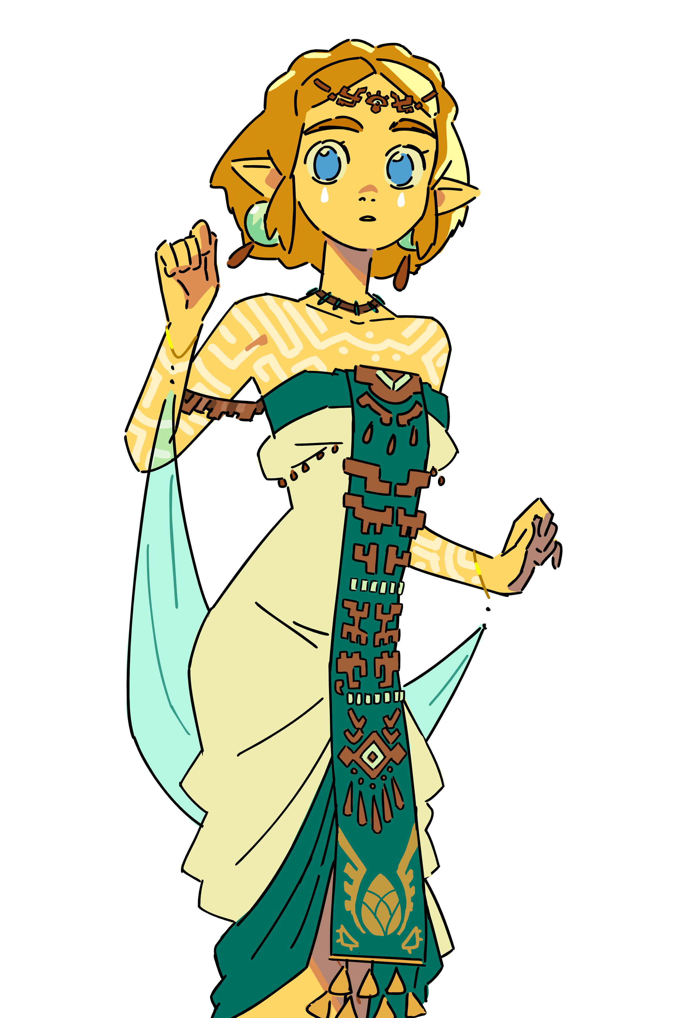zelda_standing_postcard_4x6in.png
