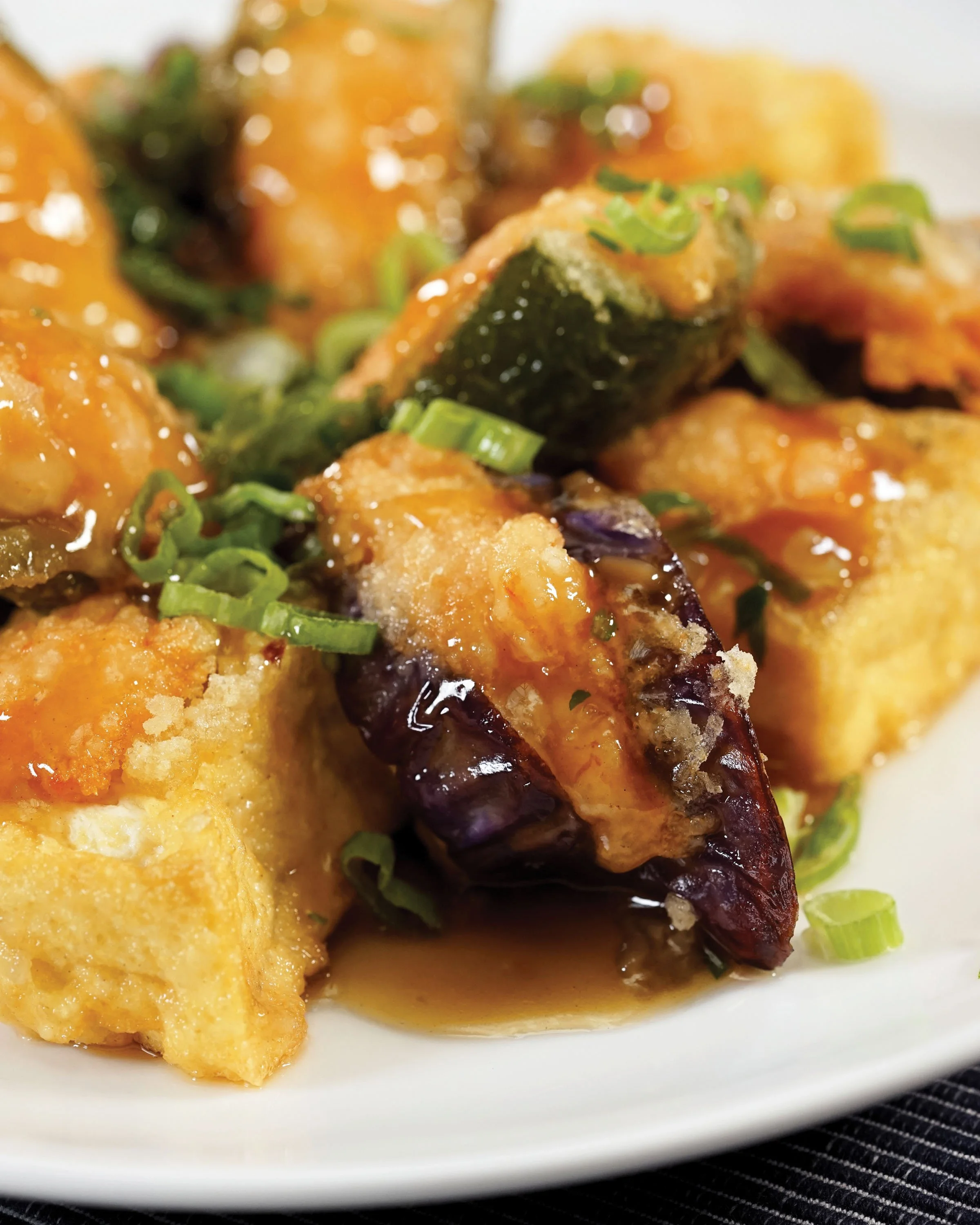 Three Treasures with Black Bean Sauce