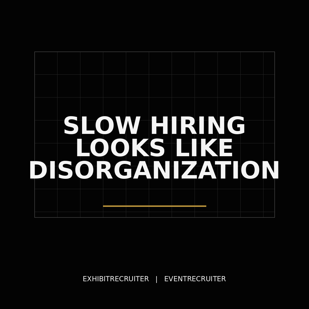 Slow Hiring Looks LIke Disorganization