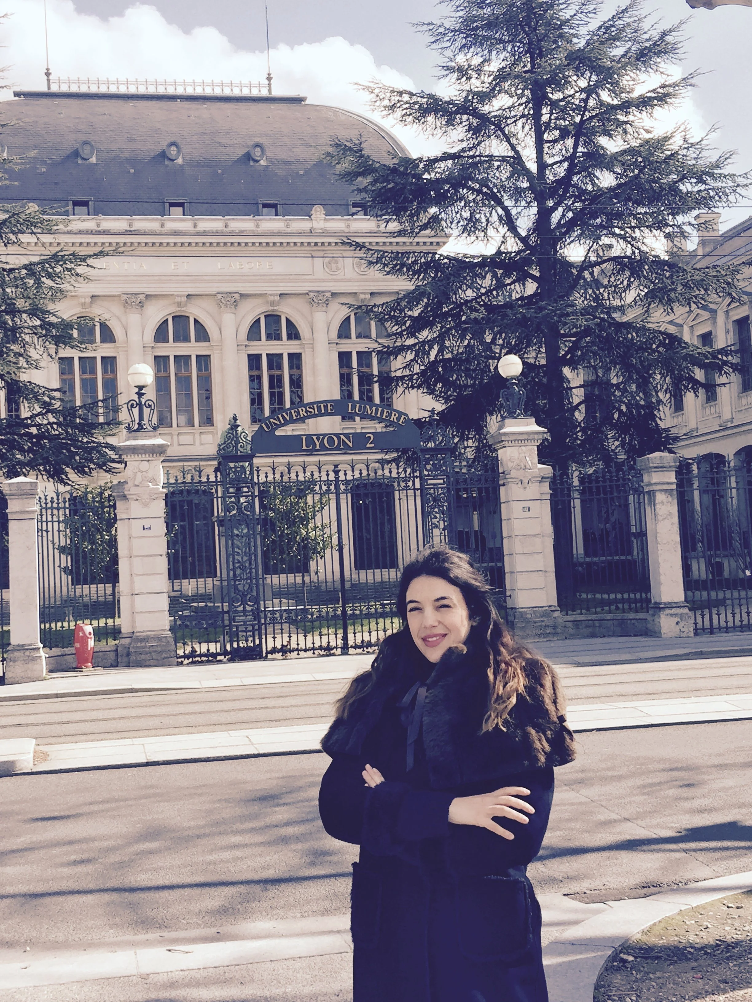 Psicóloga Sofia Almeida Barbosa na cidade de Lyon - formação académica