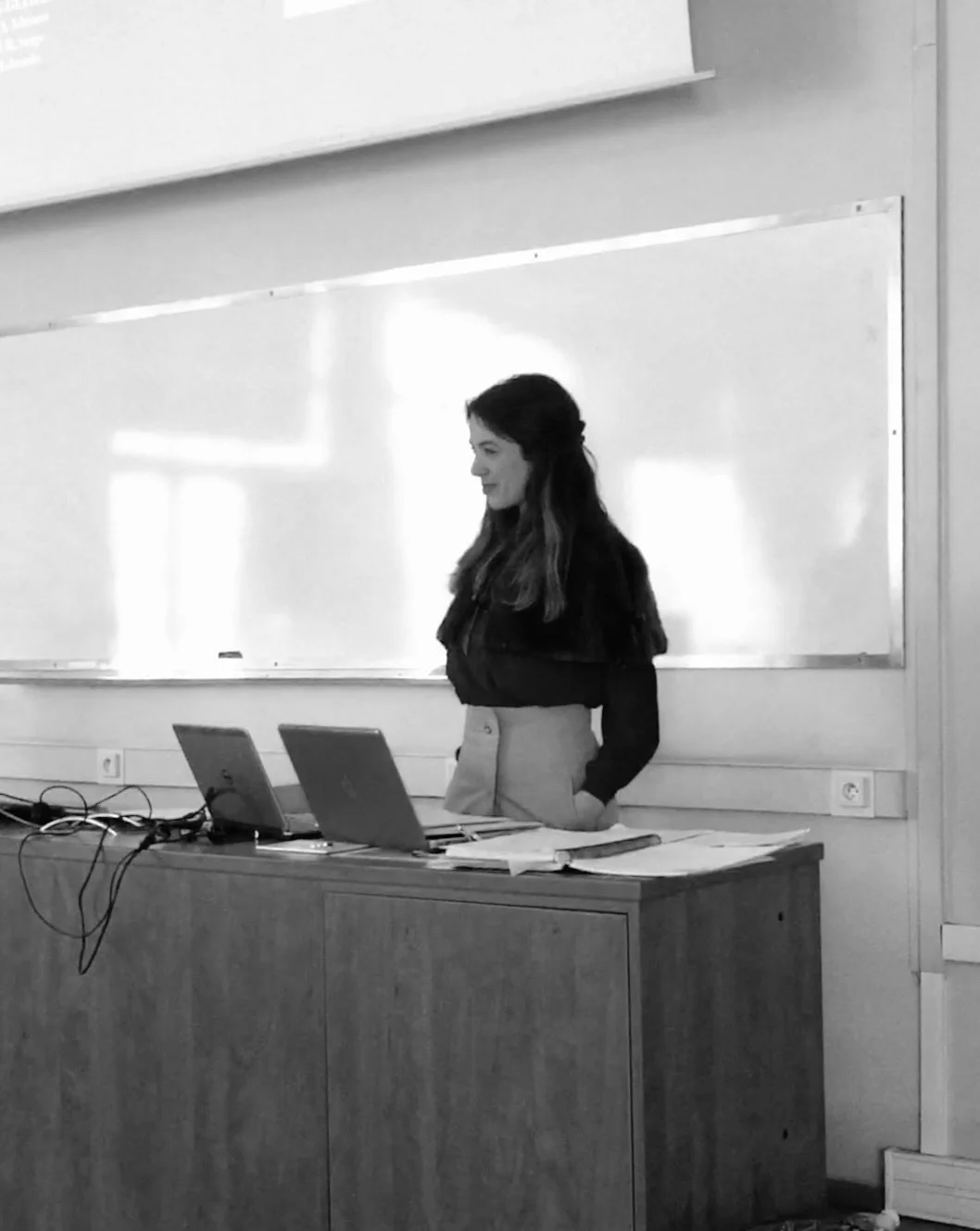 Psicóloga Sofia Almeida Barbosa em formação sobre saúde mental.