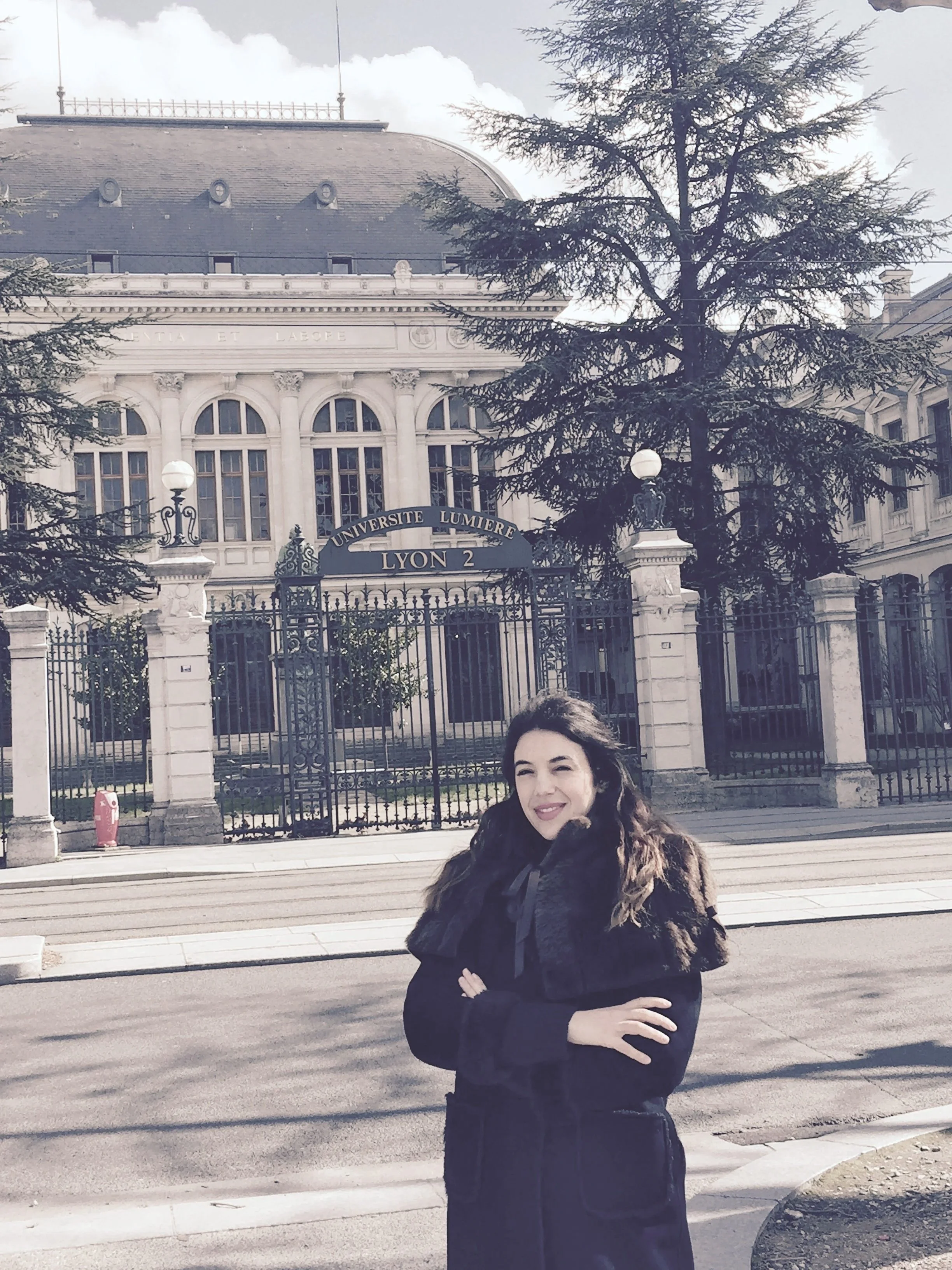 Psicóloga Sofia Almeida Barbosa na cidade de Lyon - formação académica