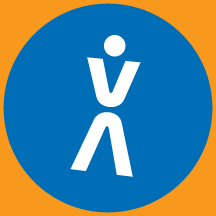 icon of person standing, wellness graphic