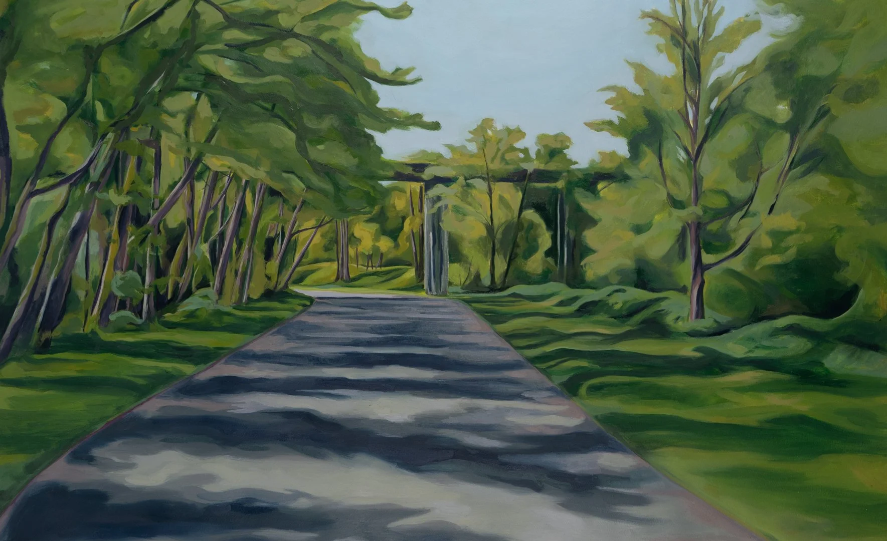 Painting 1 of 3, Squalicum way // 26"x42" // Oil on Paper // June 2025