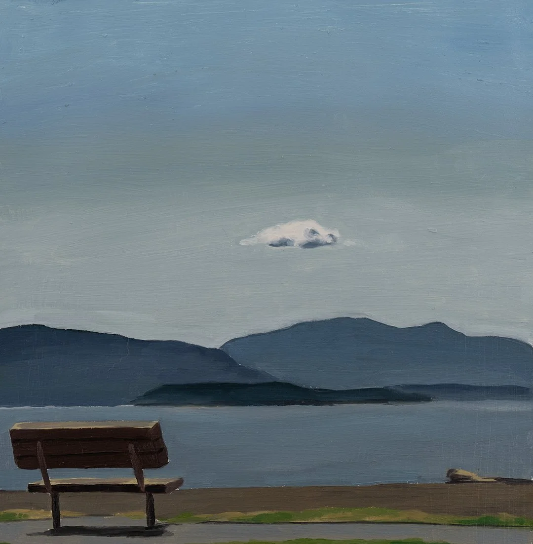July 26th, Boulevard Park // 10"x10" // Oil on Paper, Study // 2024