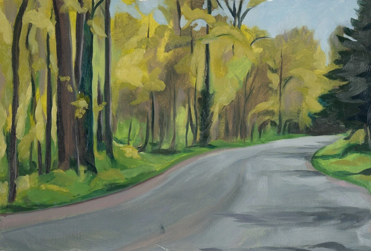 Studies for Painting 1/3, Squalicum way // 7"x10 1/2" // April 13th, 2025