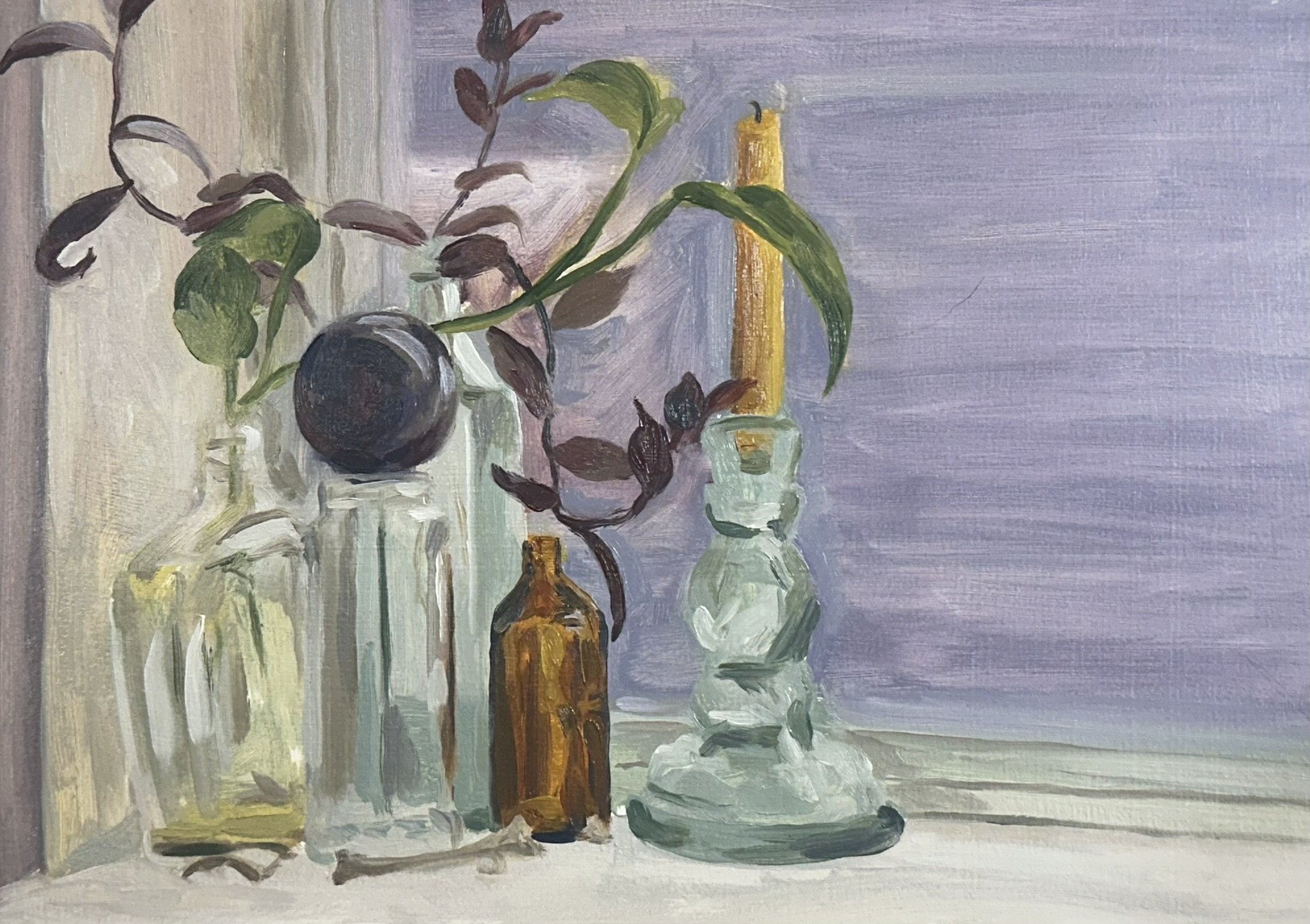 Kitchen Window // 7"x10 1/2" // Oil on Paper // December 4th, 2025