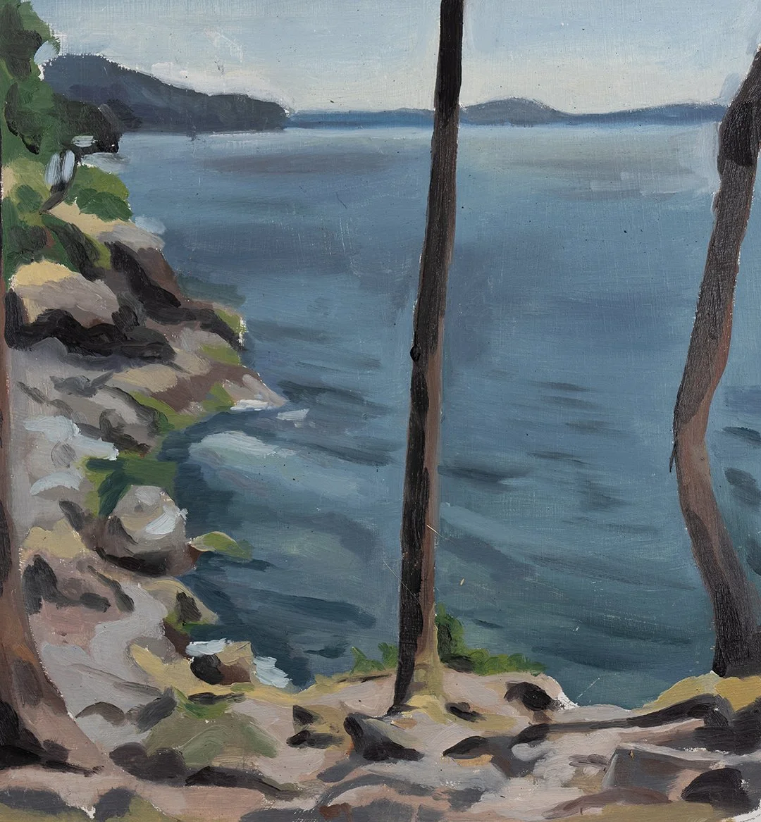 July 10th, Clarks Point // 10"x10" // Oil on Paper, Study // 2024